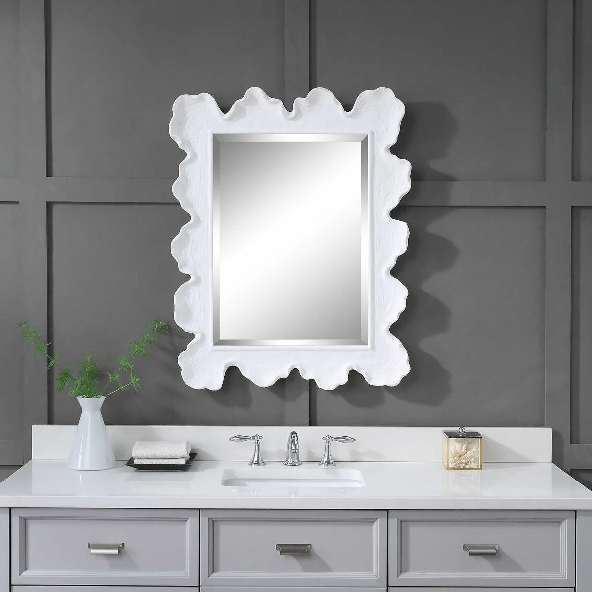 Uttermost Sea Coral Mirror