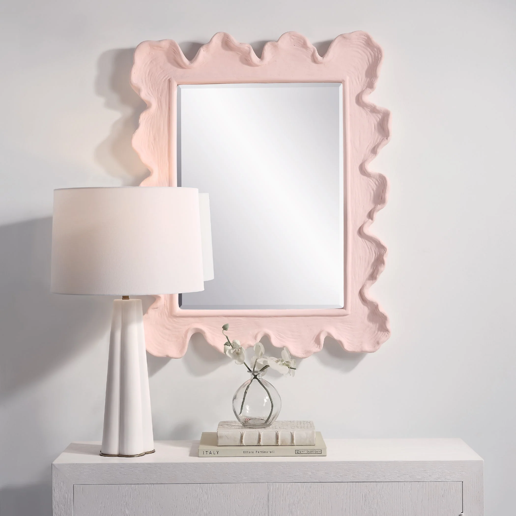 Uttermost Sea Coral Pink Mirror - Image 2