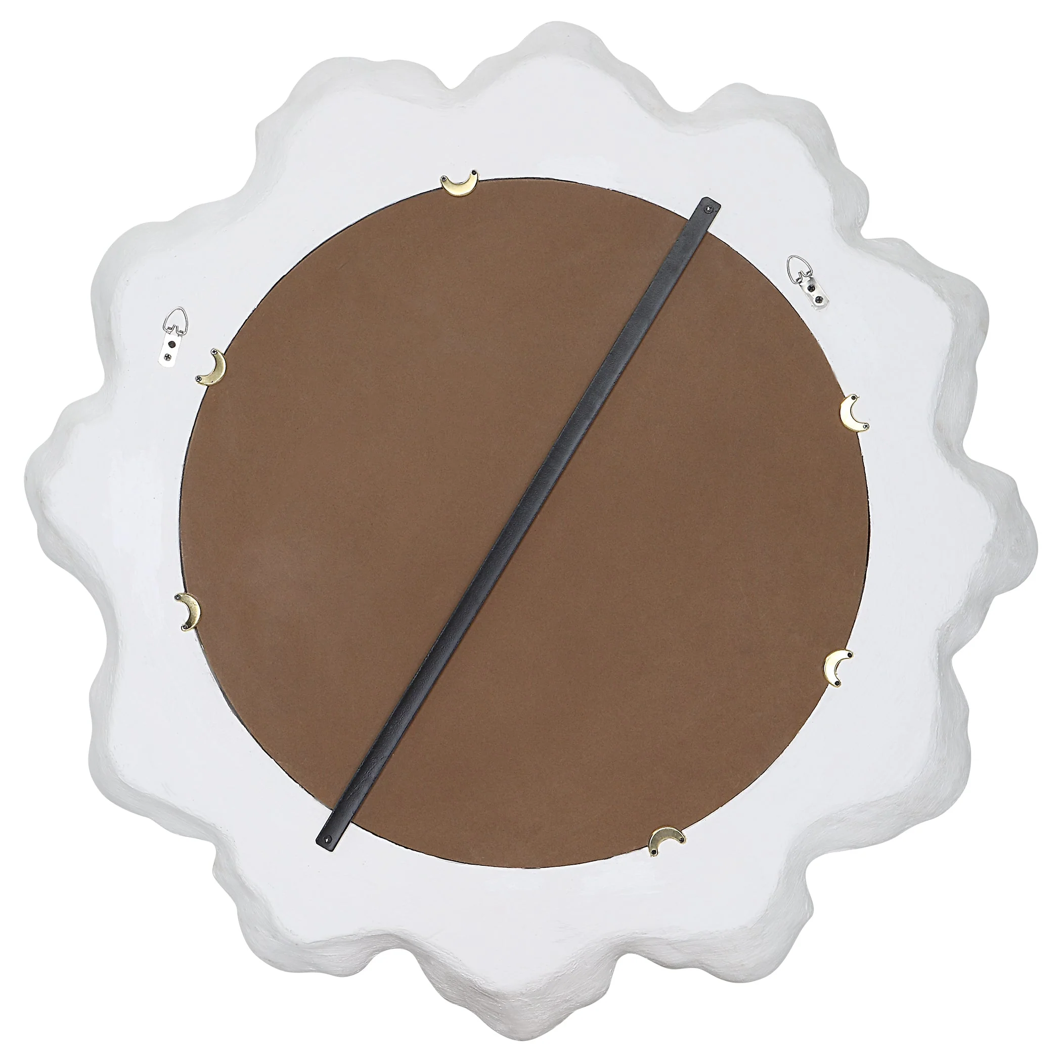 Uttermost Sea Coral White Round Mirror - Image 8
