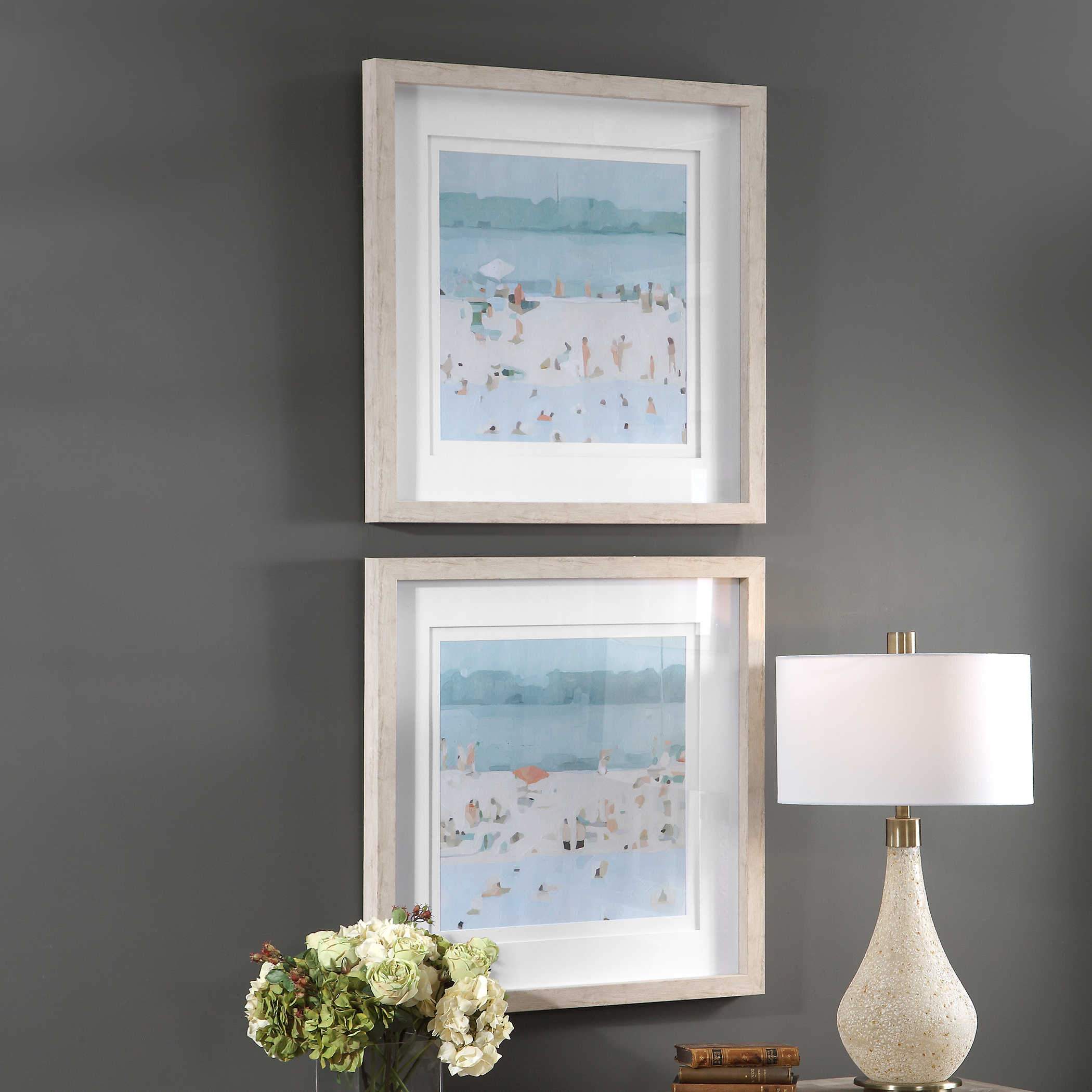 Uttermost Sea Glass Sandbar Framed Prints, S/2 - Image 3