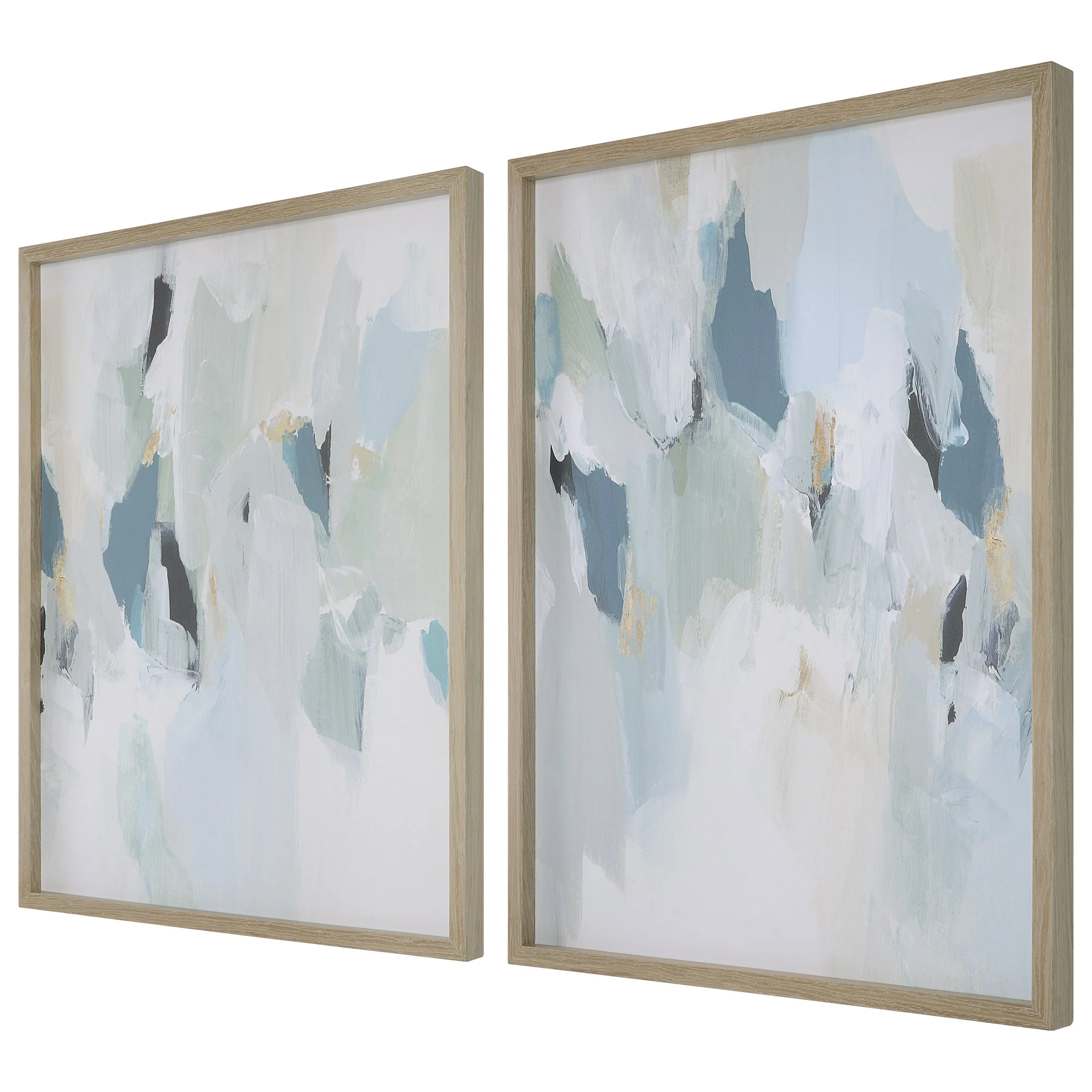 Uttermost Seabreeze Abstract Framed Canvas Prints Set/2 - Image 4