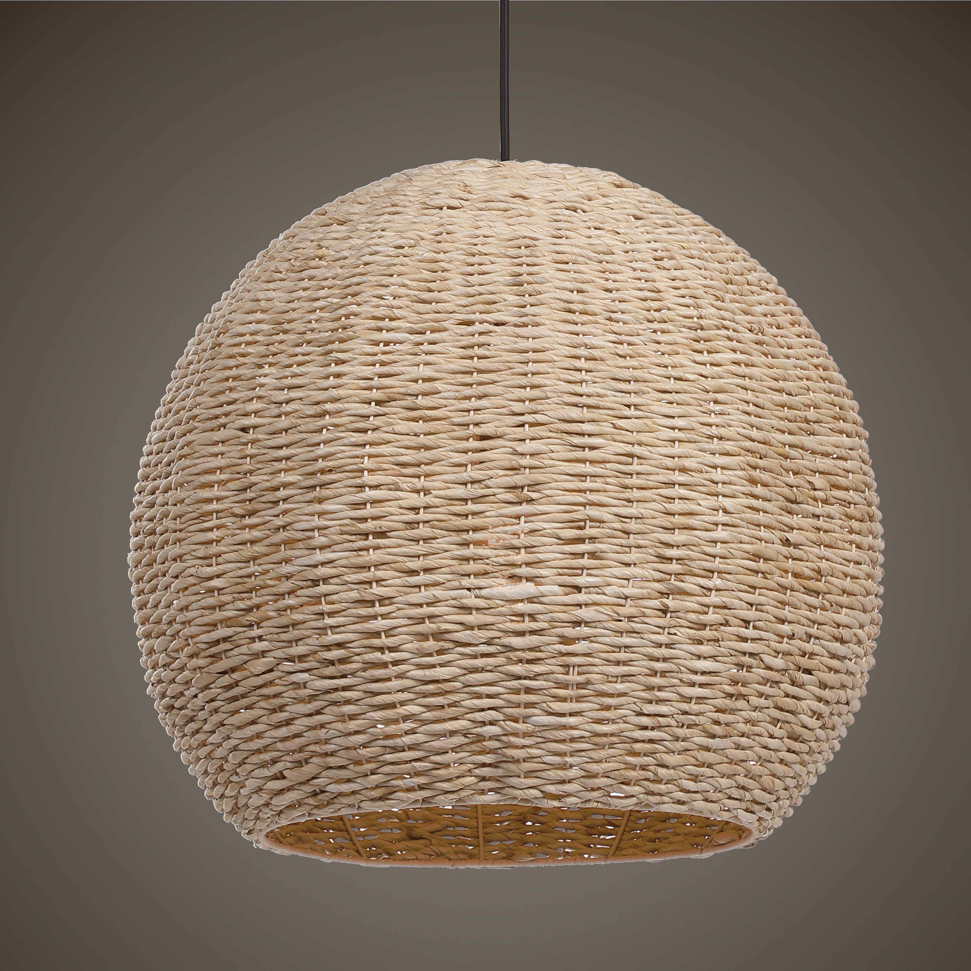 Uttermost Seagrass Dome, 1 Lt Pendant - Image 7