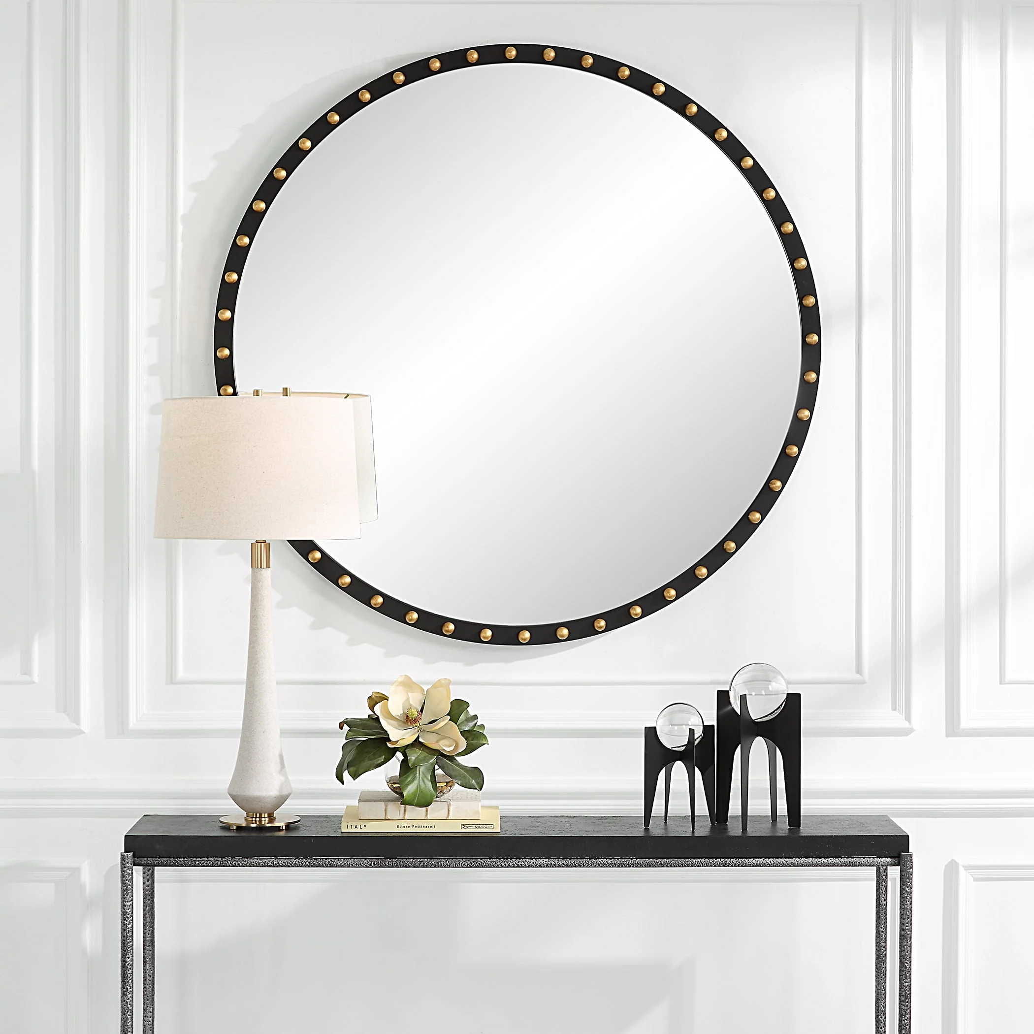 Uttermost Sele Oversized Round Mirror - Image 2
