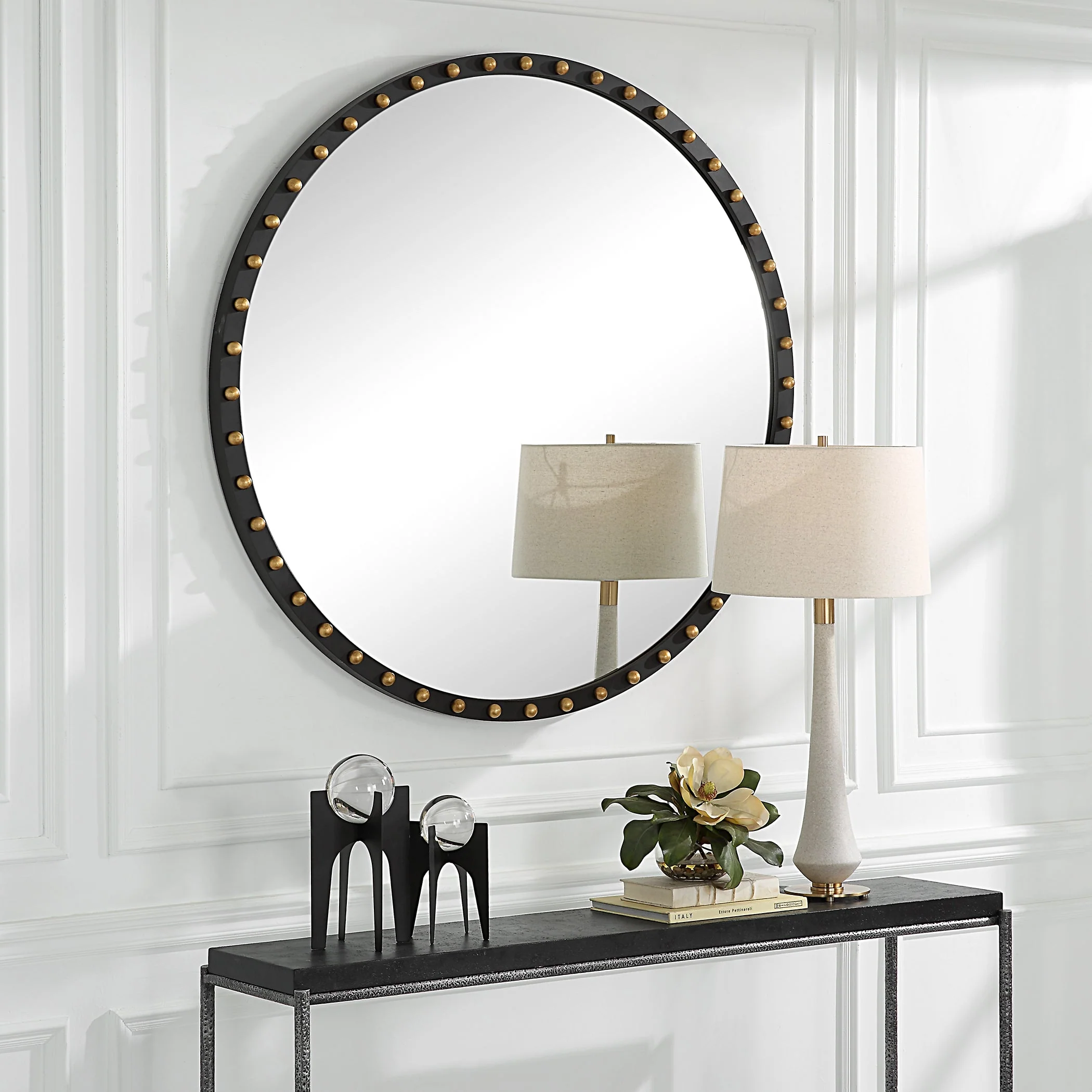 Uttermost Sele Oversized Round Mirror - Image 3