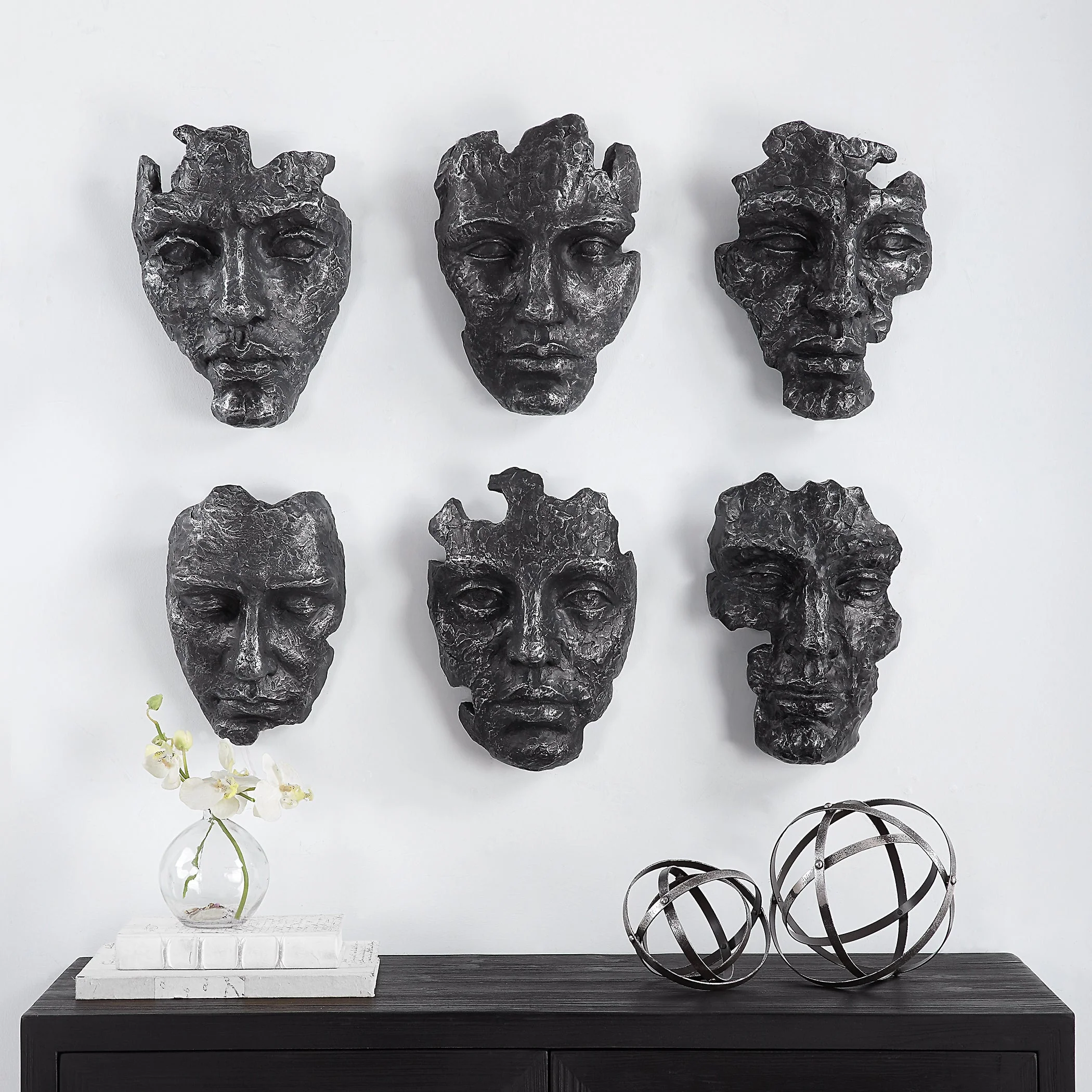 Uttermost Self-Portrait Metallic Wall Decor, Set/6 - Image 3