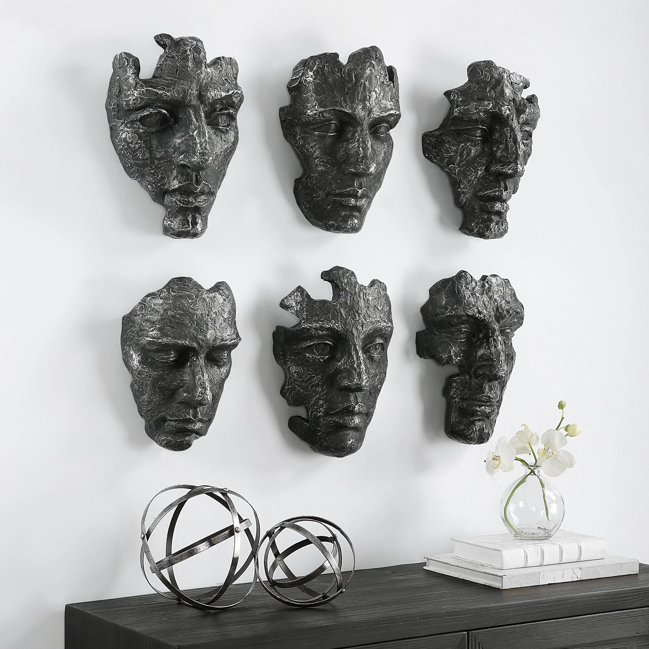 Uttermost Self-Portrait Metallic Wall Decor, Set/6 - Image 5