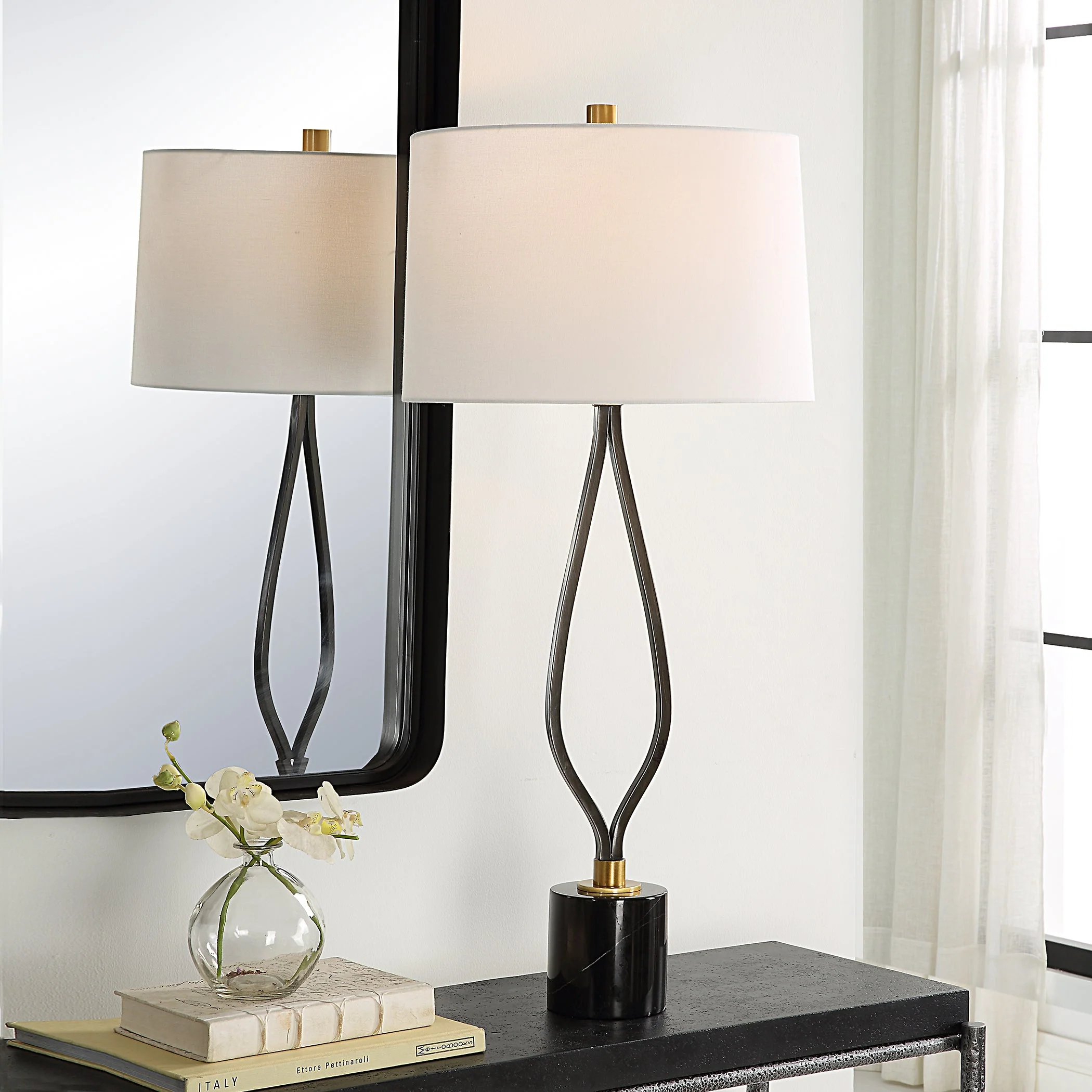 Uttermost Separate Paths Iron Table Lamp - Image 2
