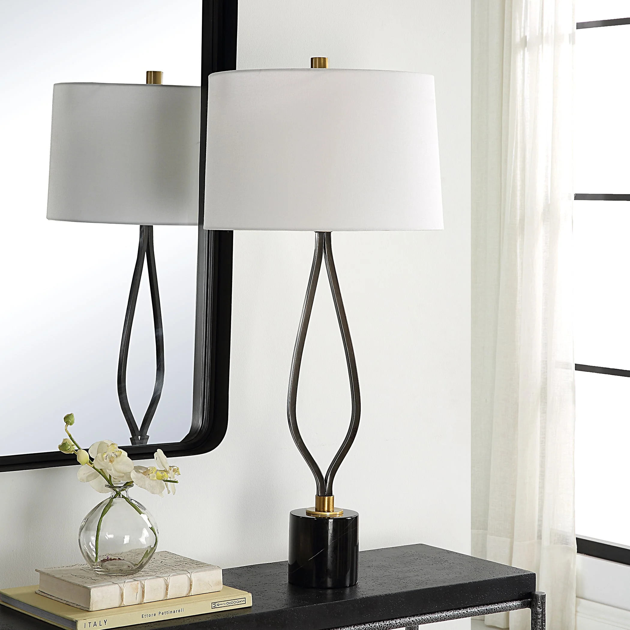 Uttermost Separate Paths Iron Table Lamp - Image 3