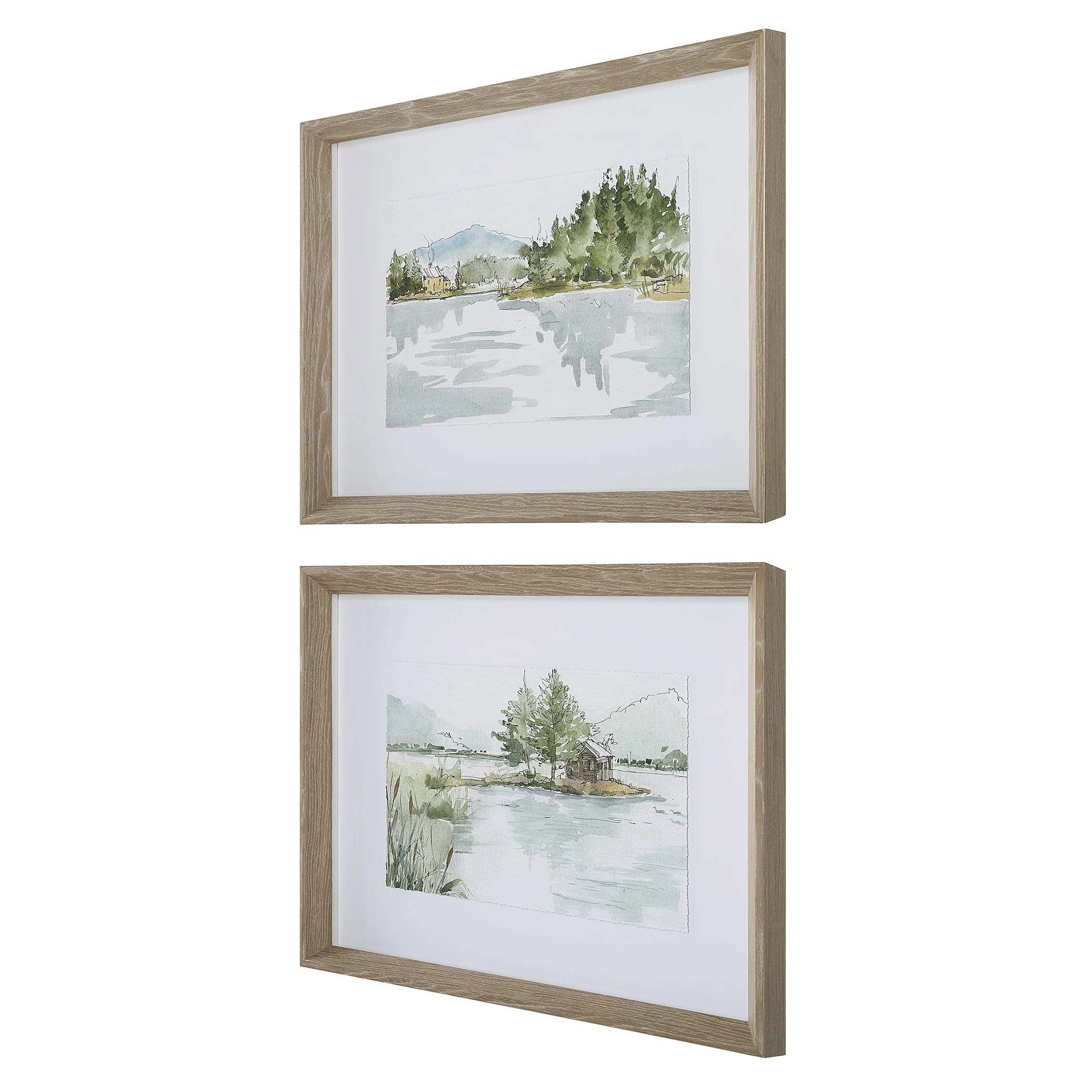 Uttermost Serene Lake Framed Prints, Set/2 - Image 4