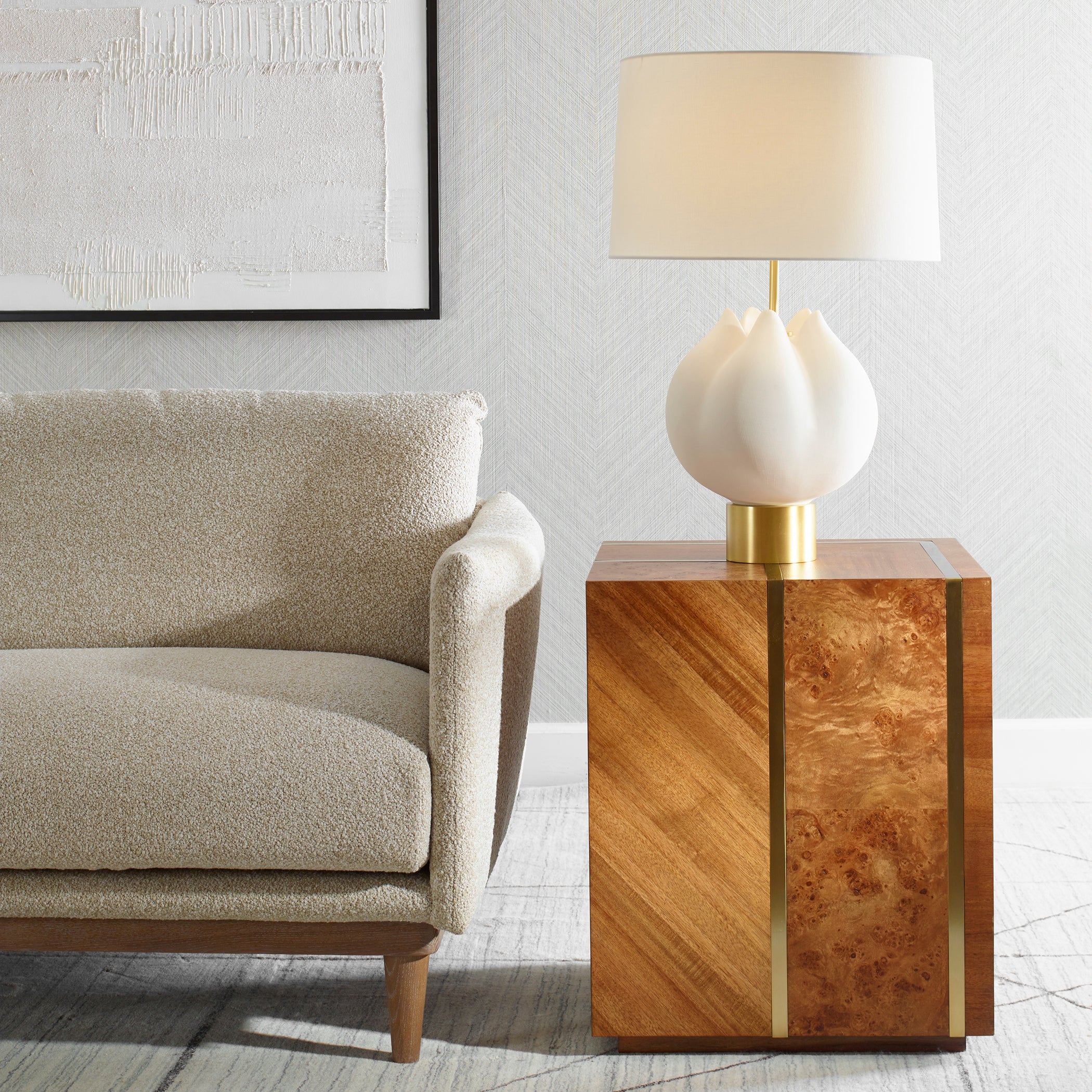 Uttermost Seven Wonders Wooden Side Table - Image 2