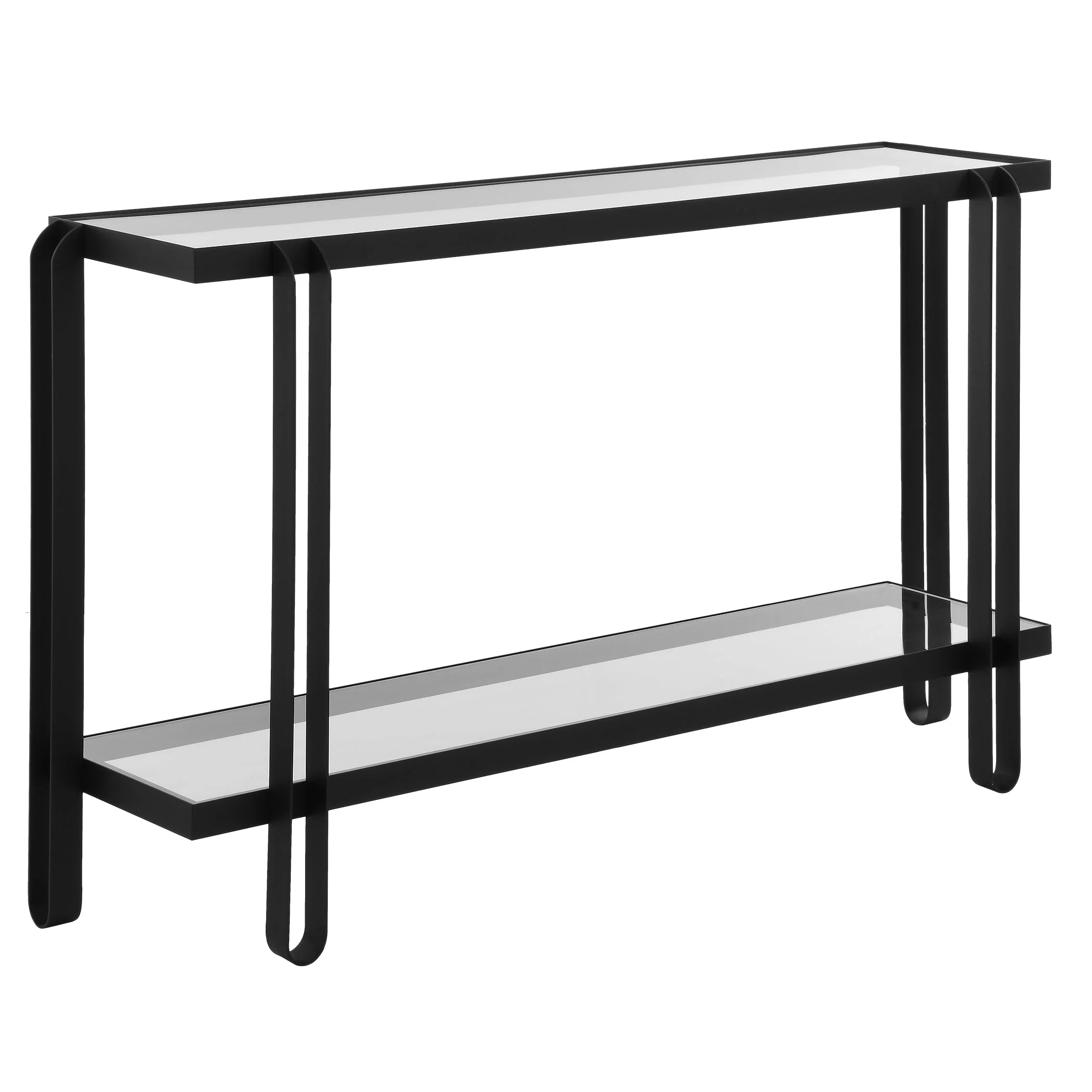 Uttermost Shadow Black Iron Console Table - Image 6