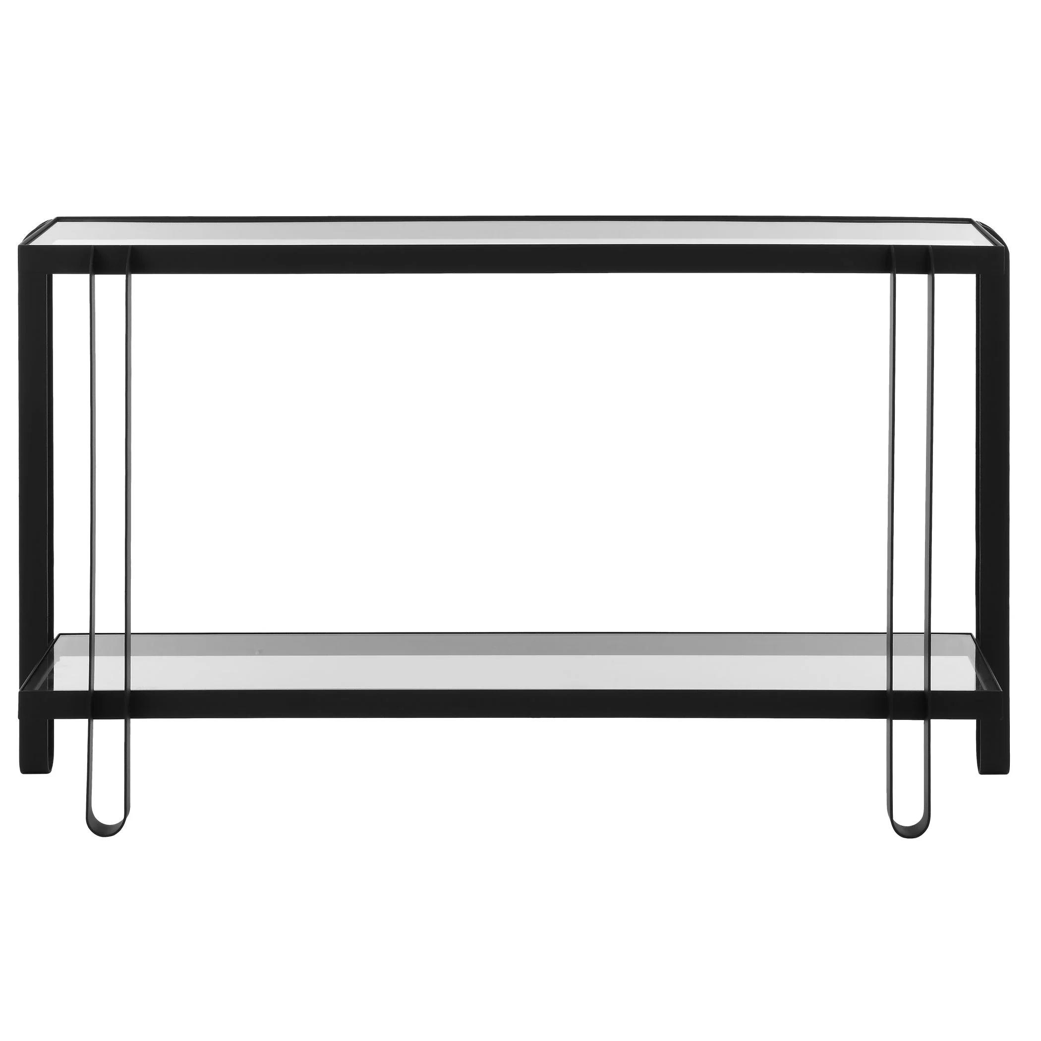 Uttermost Shadow Black Iron Console Table - Image 7