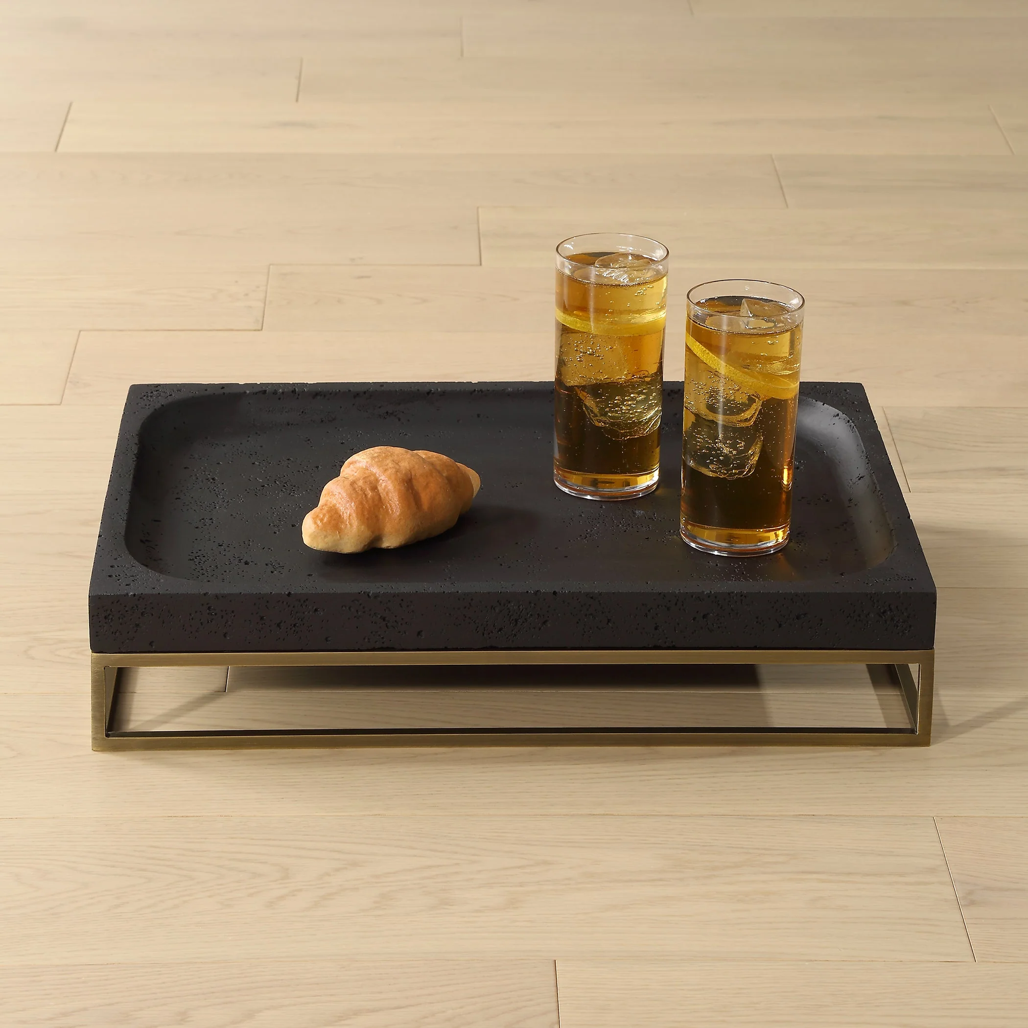 Uttermost Shadowstone Cast Black Tray - Image 2
