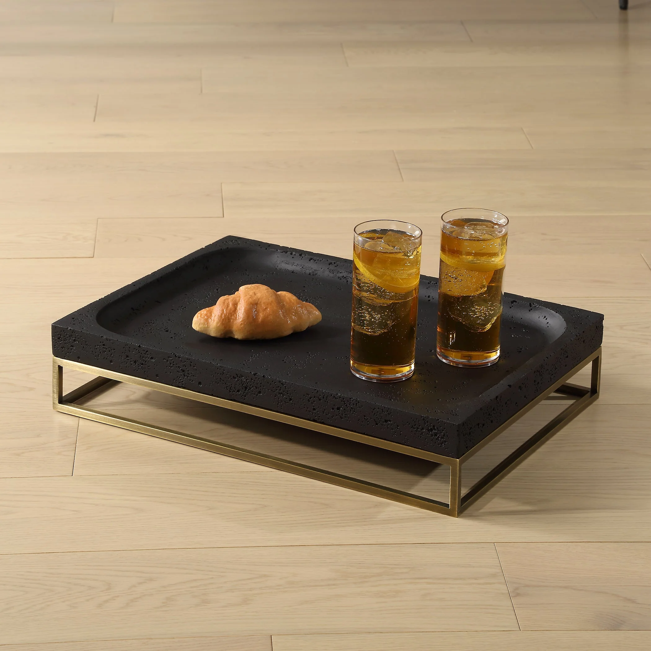 Uttermost Shadowstone Cast Black Tray - Image 3