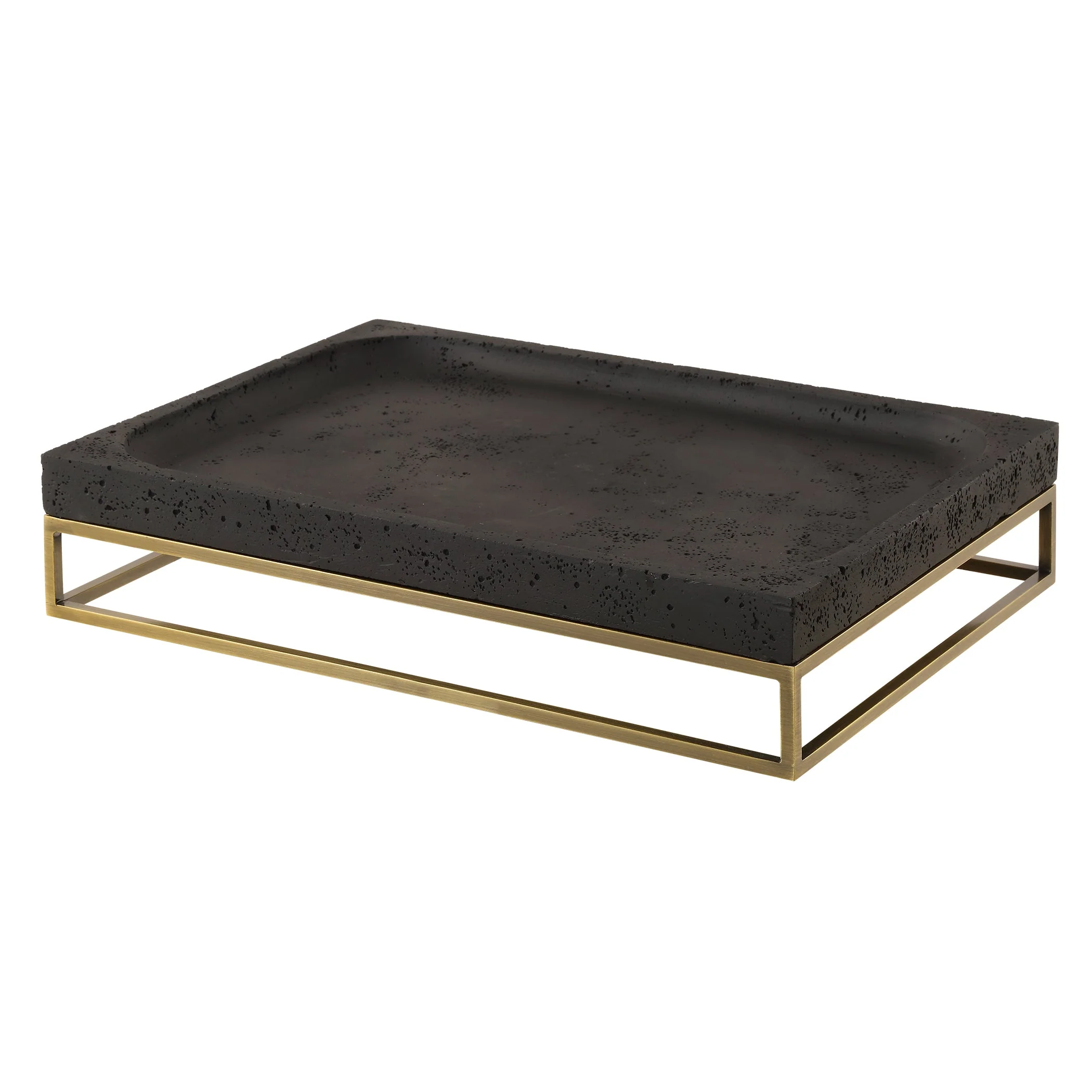 Uttermost Shadowstone Cast Black Tray - Image 4