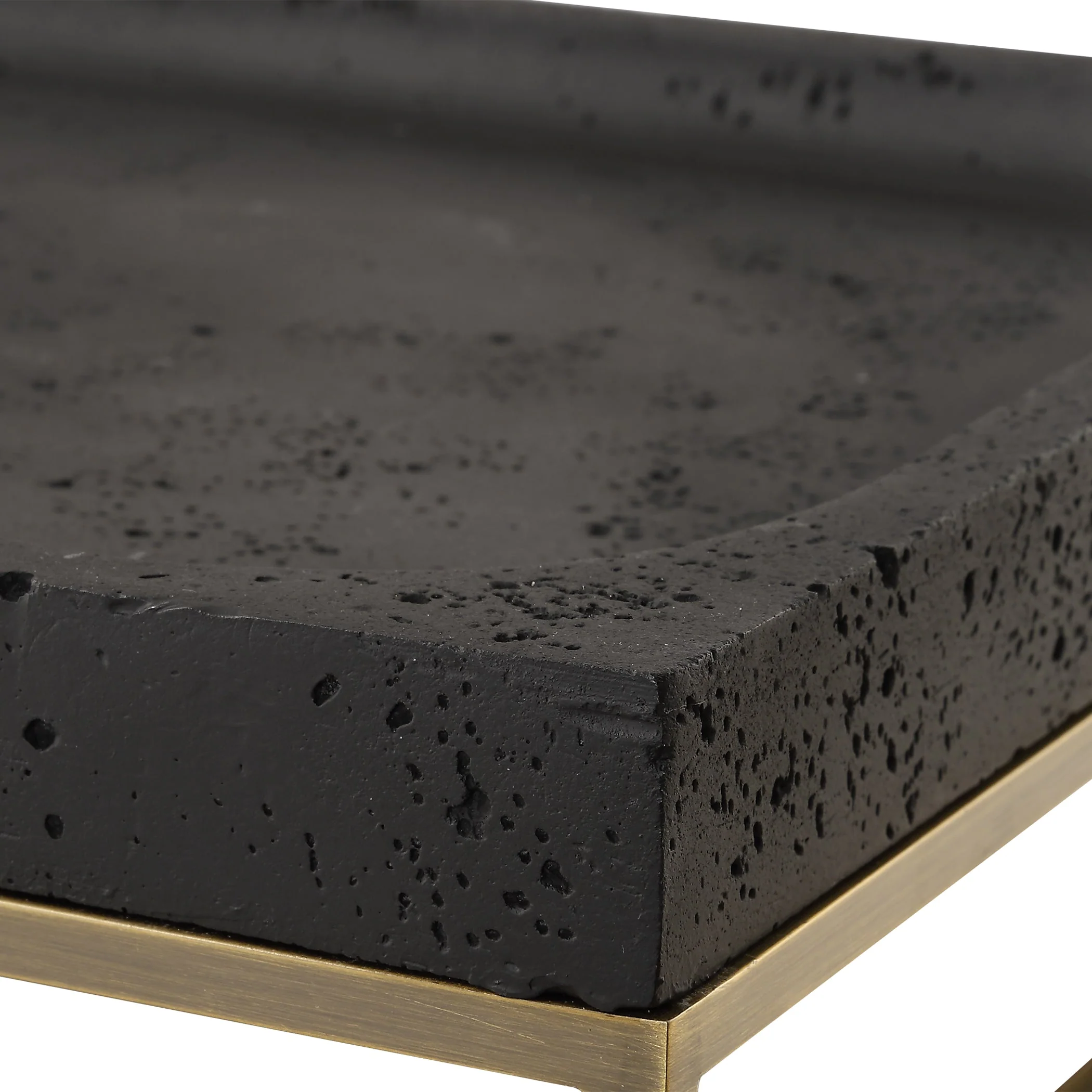 Uttermost Shadowstone Cast Black Tray - Image 5