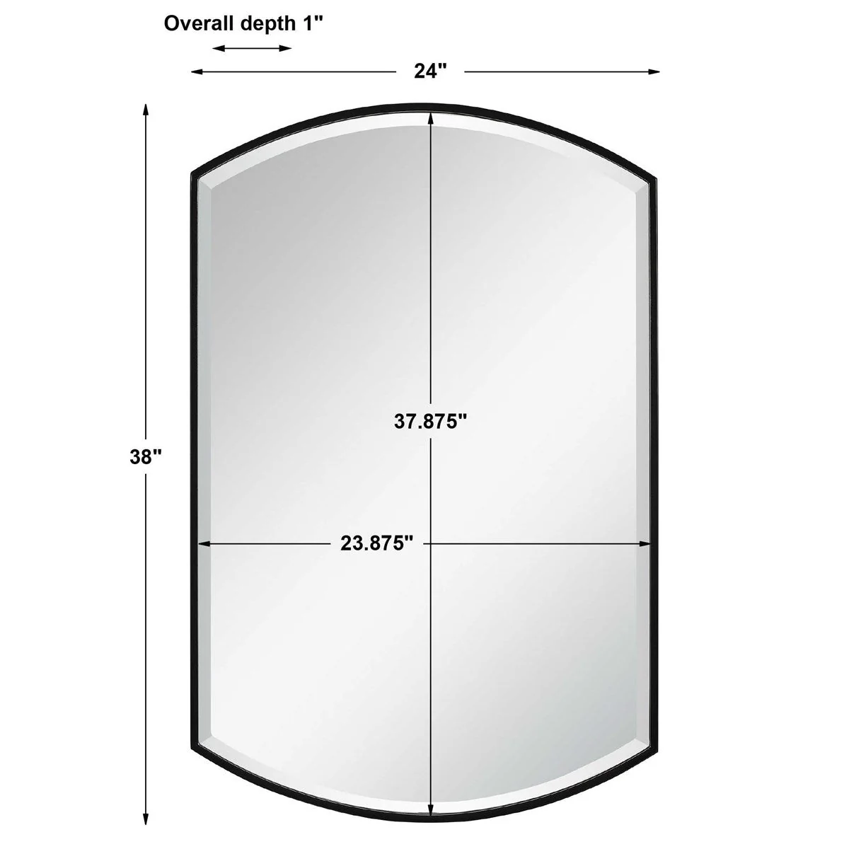 Uttermost Shield Mirror - Image 6