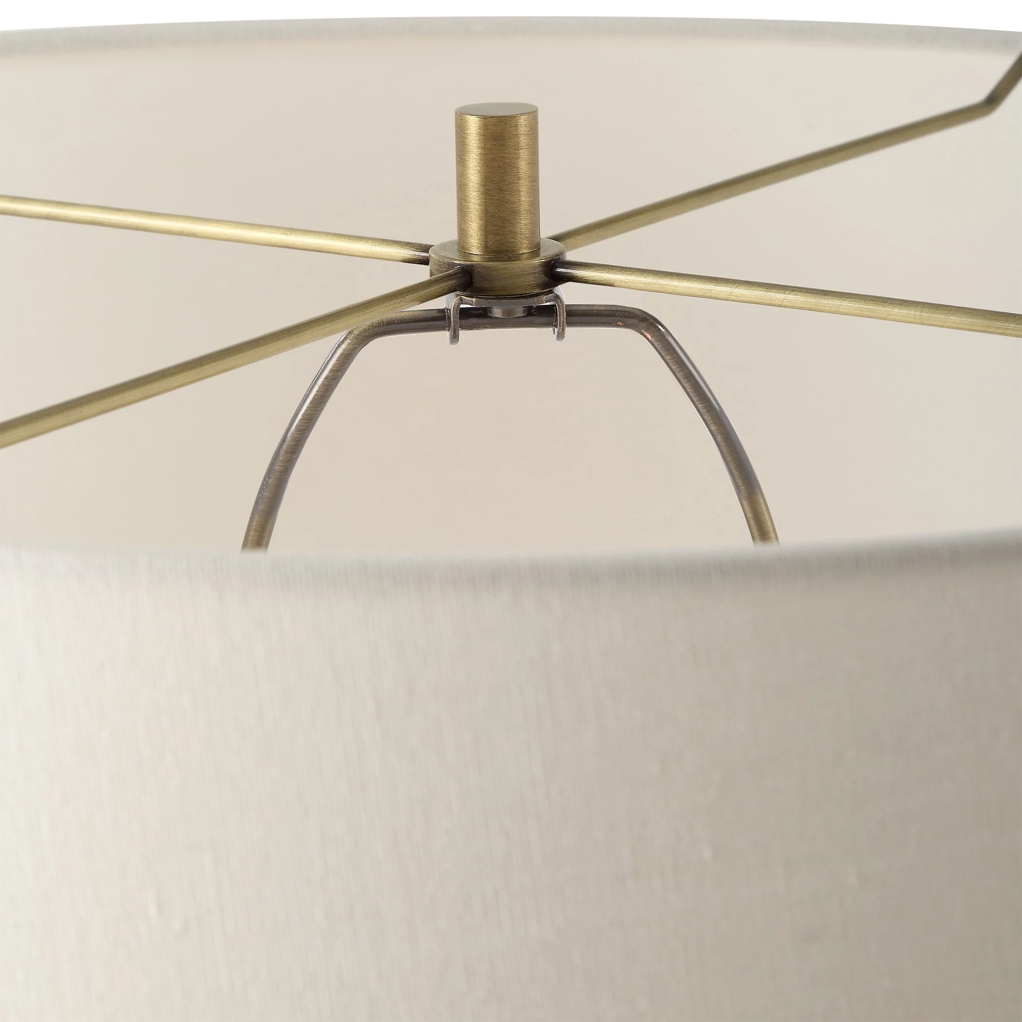 Uttermost Shino Antique Brass Floor Lamp - Image 6