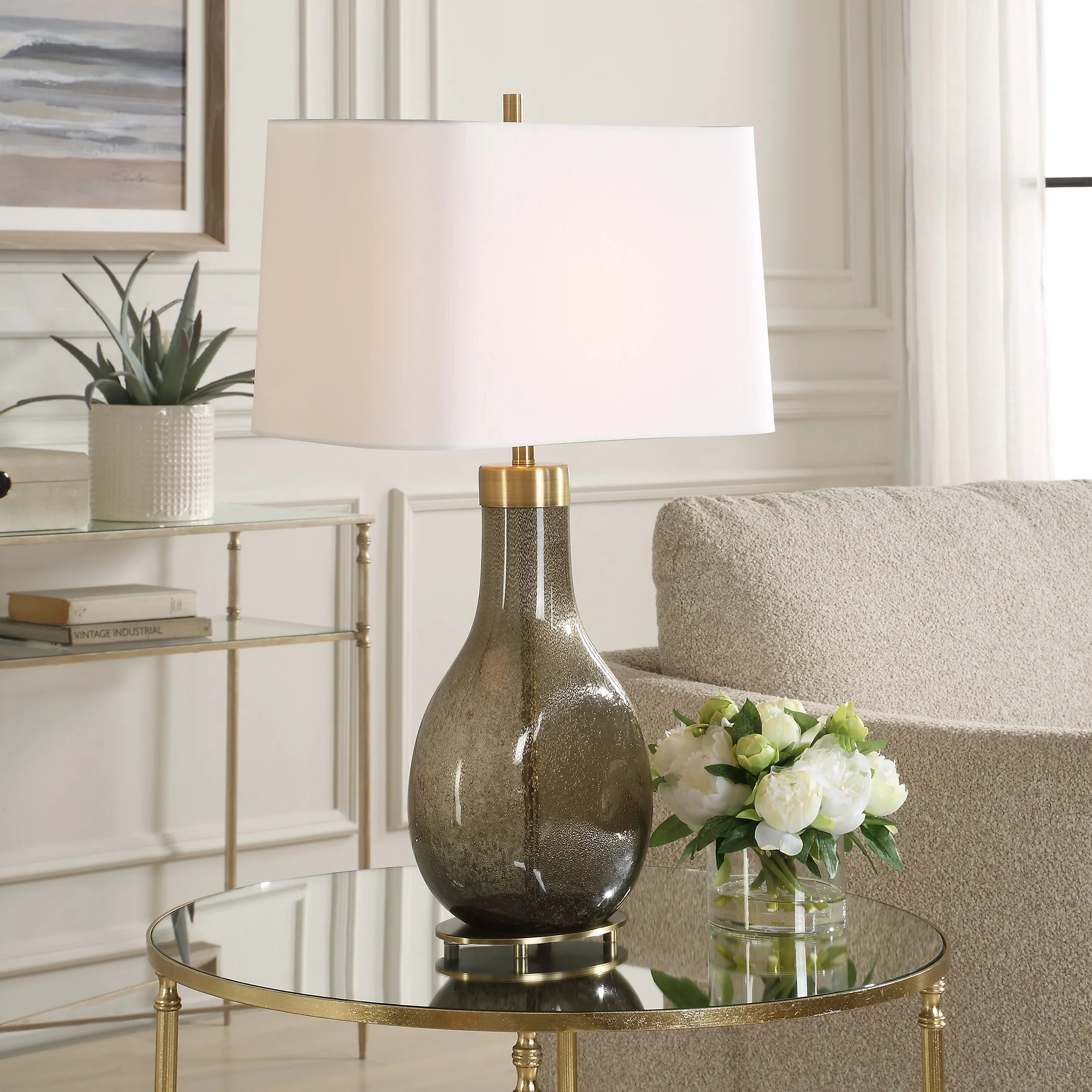 Uttermost Shyla Dark Glass Table Lamp - Image 2