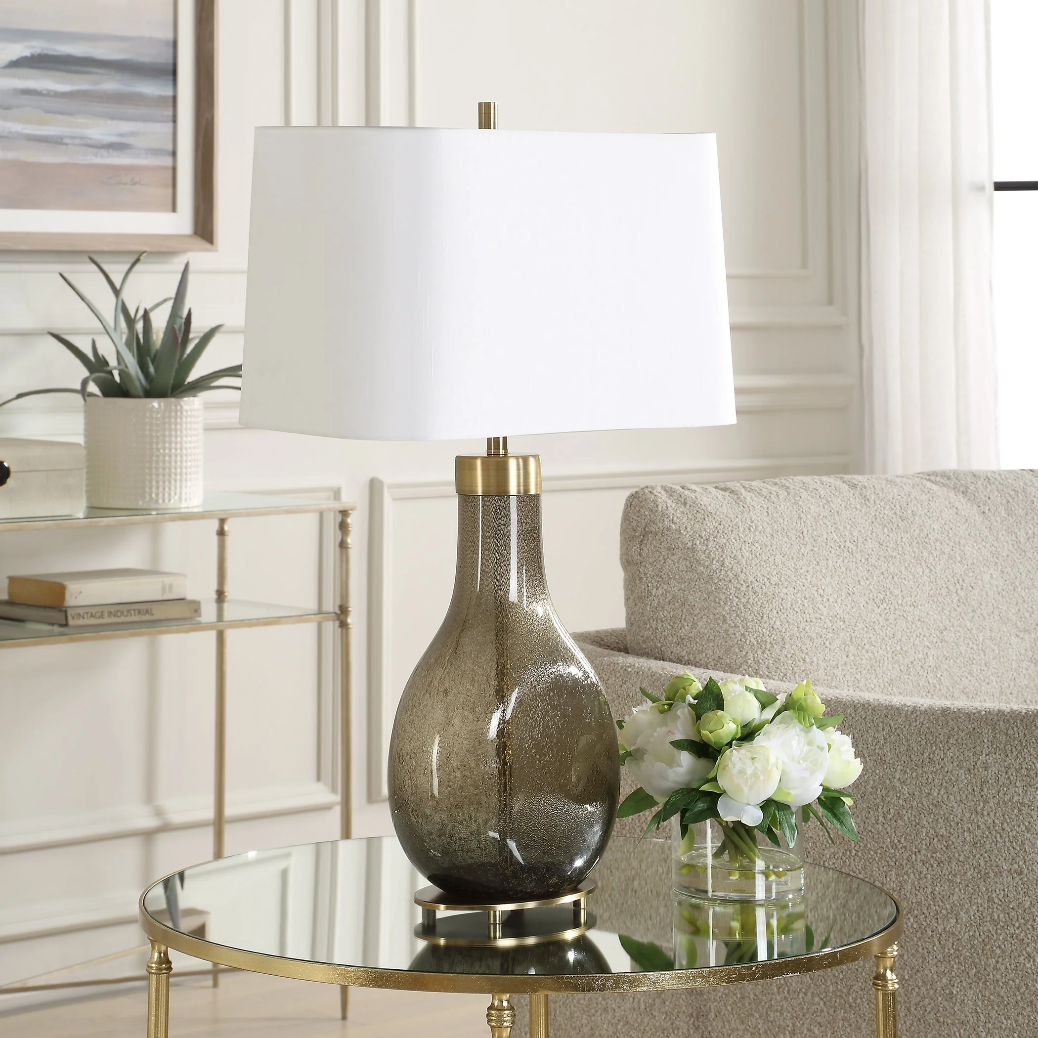 Uttermost Shyla Dark Glass Table Lamp - Image 3