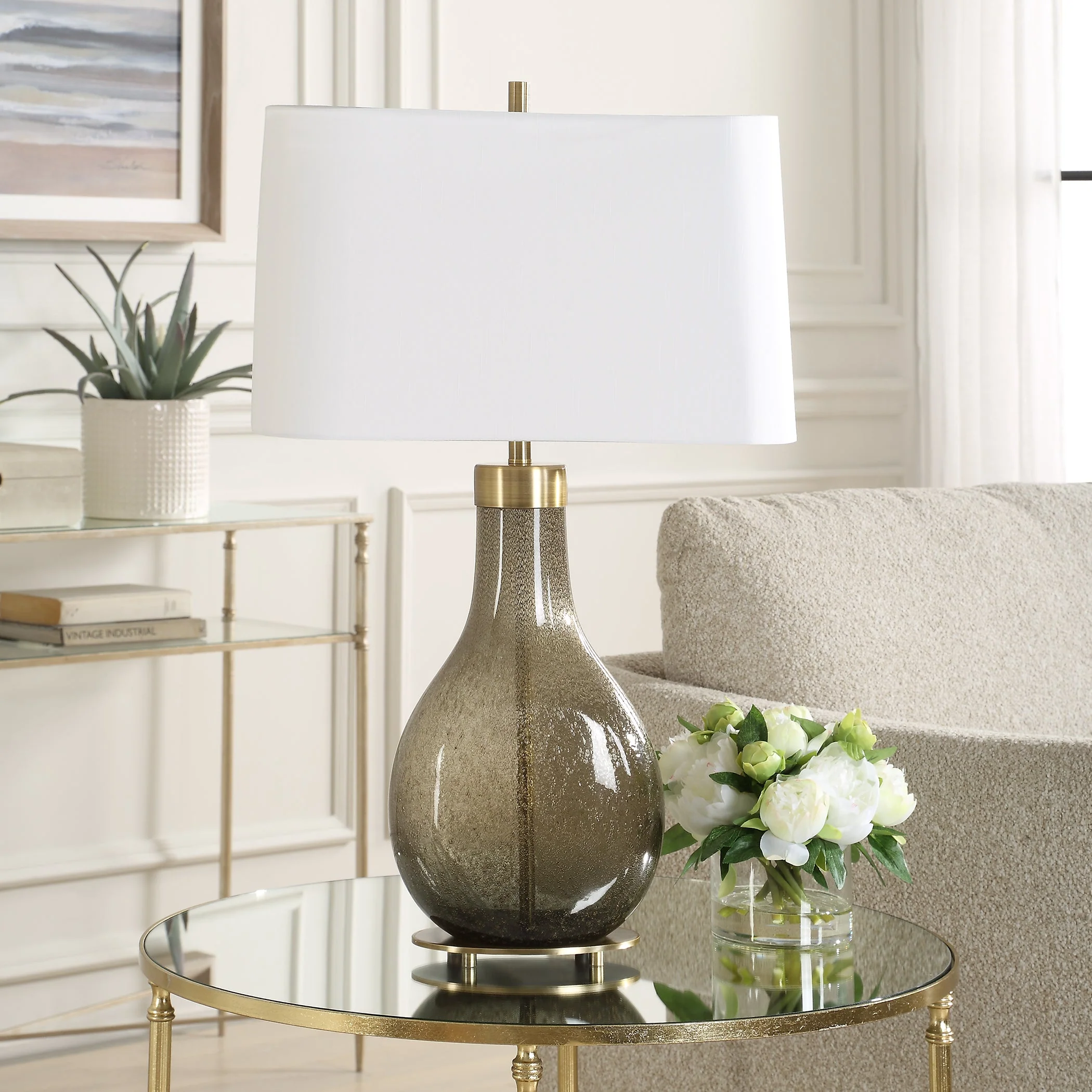 Uttermost Shyla Dark Glass Table Lamp - Image 4