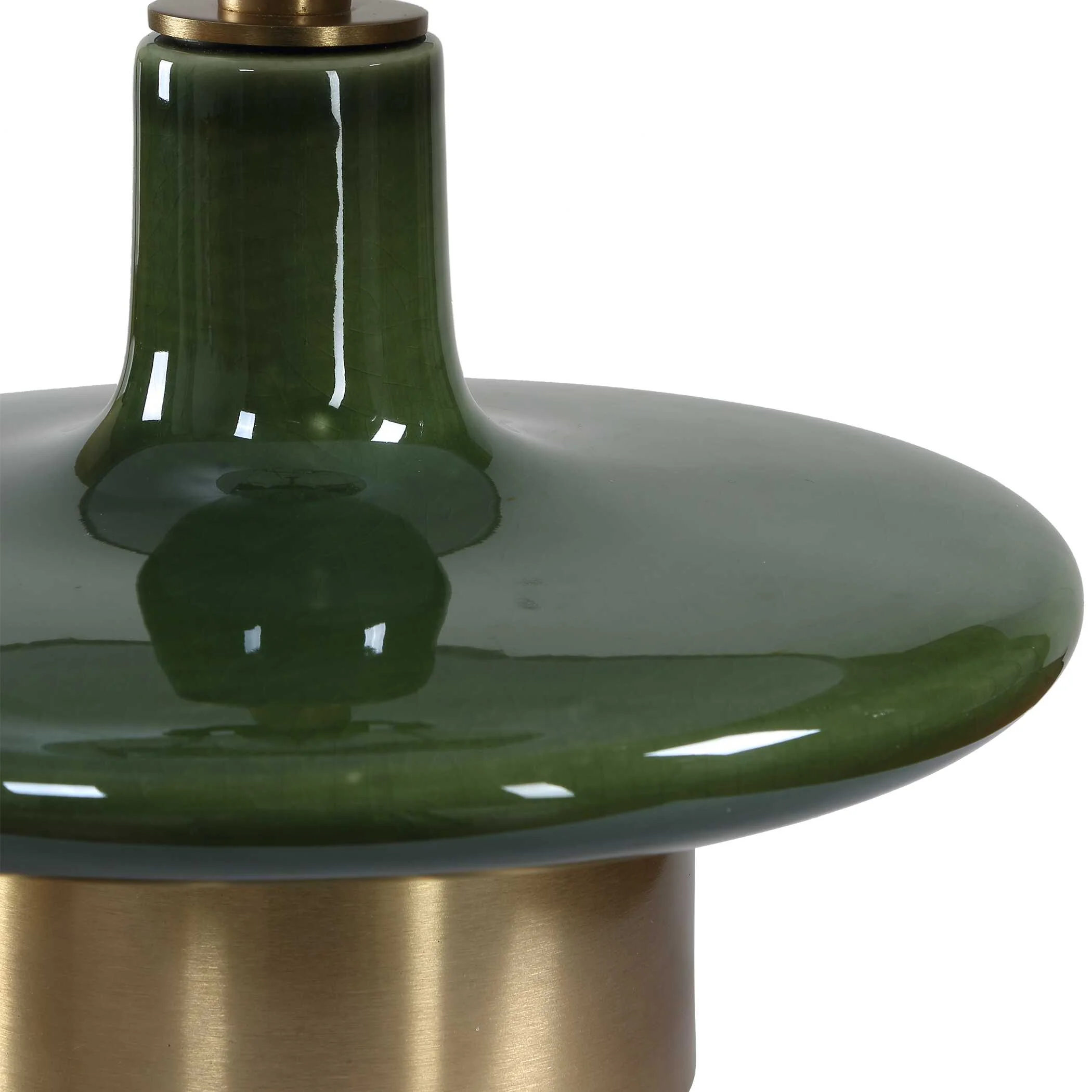Uttermost Sieler Glossy Green Table Lamp - Image 7
