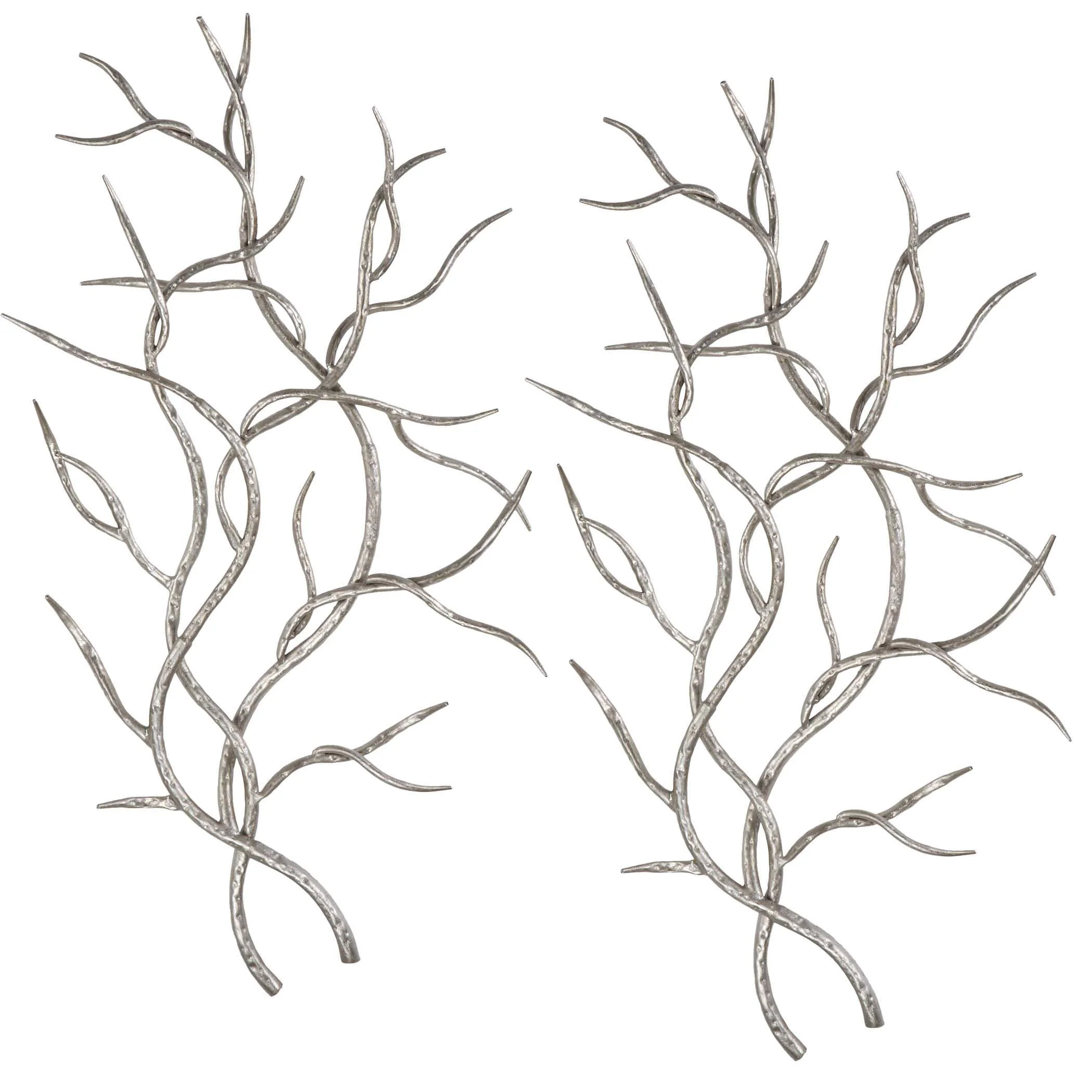 Uttermost Silver Branches Metal Wall Decor, S/2 - Image 2