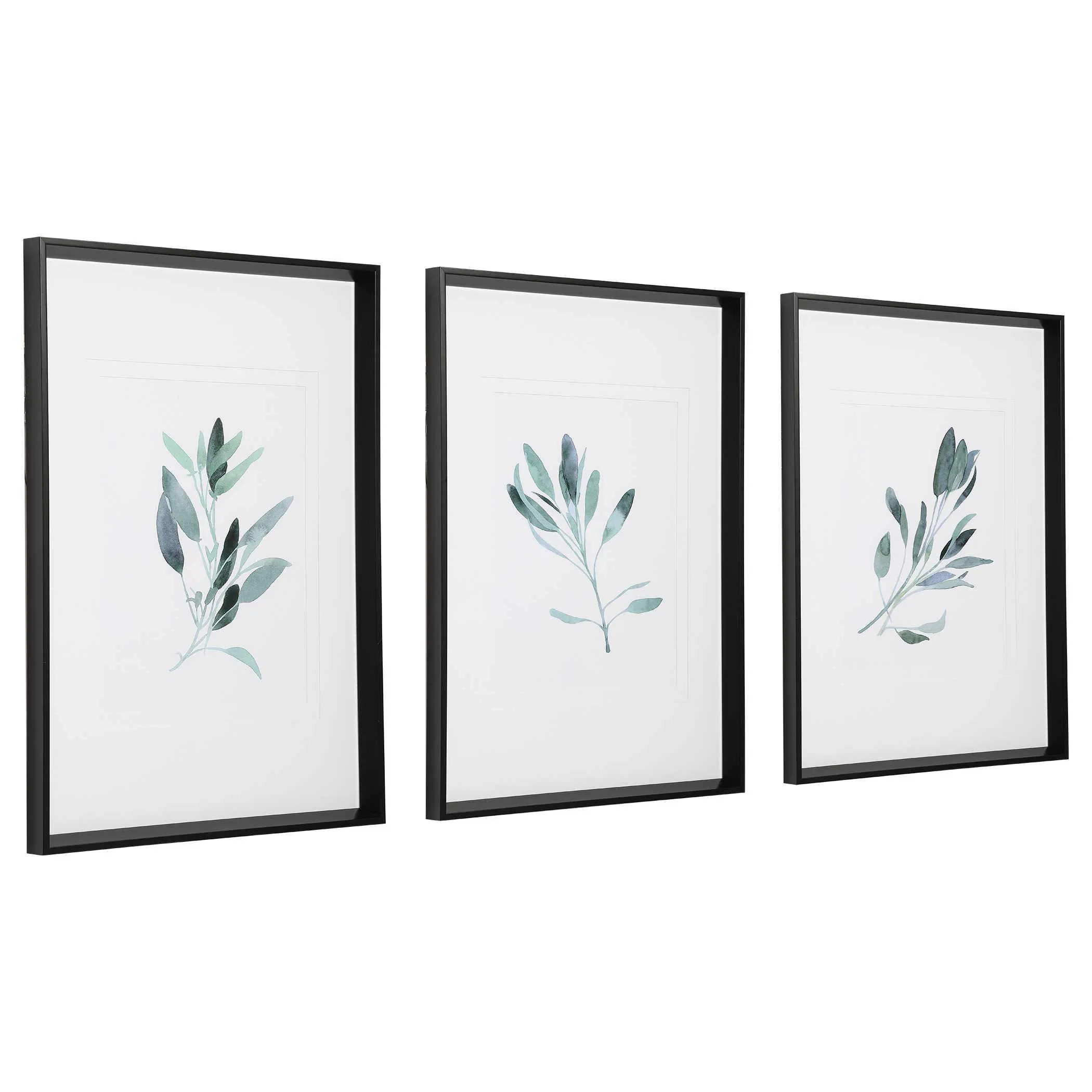 Uttermost Simple Sage Framed Prints, S/3 - Image 4