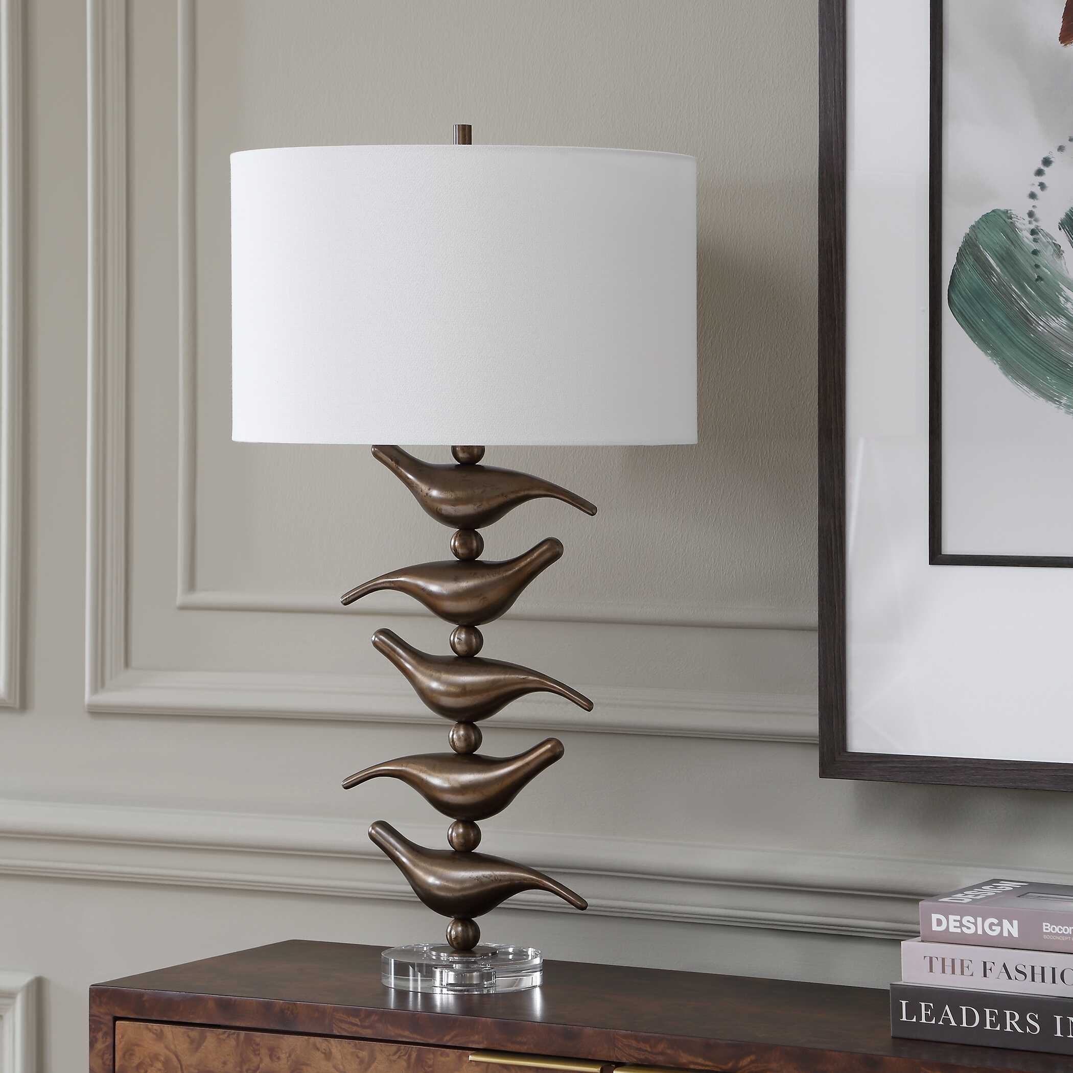 Uttermost Sing Song Bronze Table Lamp - Image 3