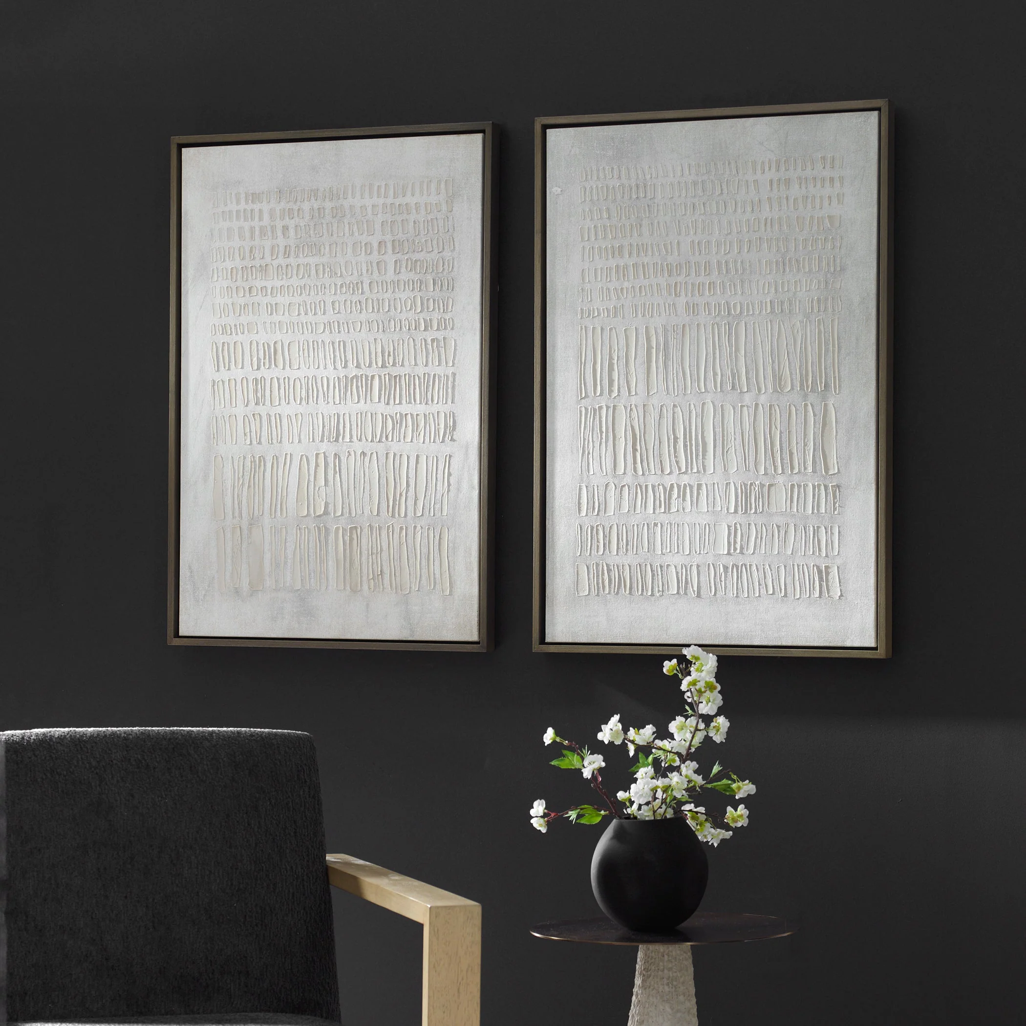 Uttermost Social Theory Framed Canvases Set/2 - Image 3
