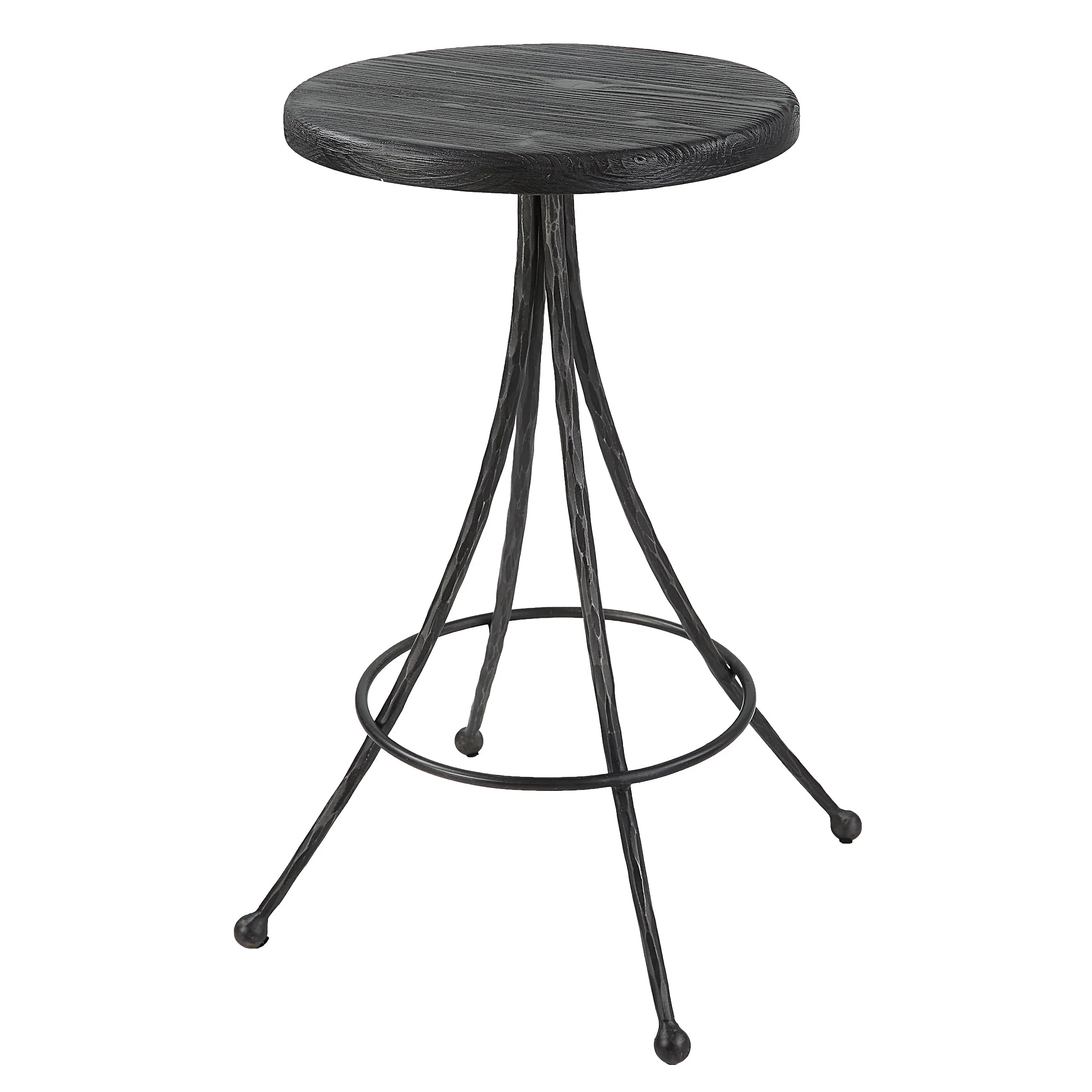Uttermost Sona Black Counter Stool - CLOSEOUT