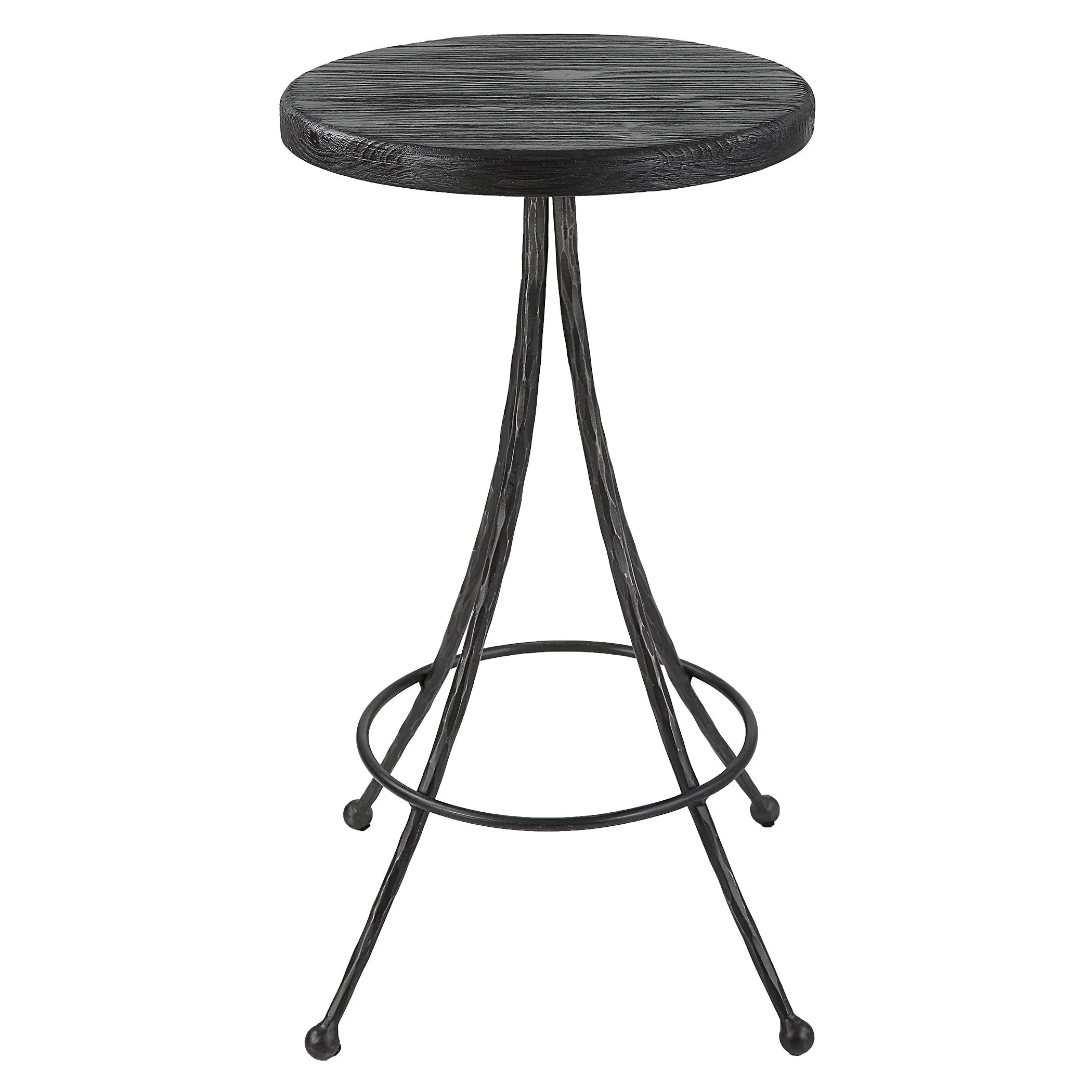 Uttermost Sona Black Counter Stool - CLOSEOUT - Image 4