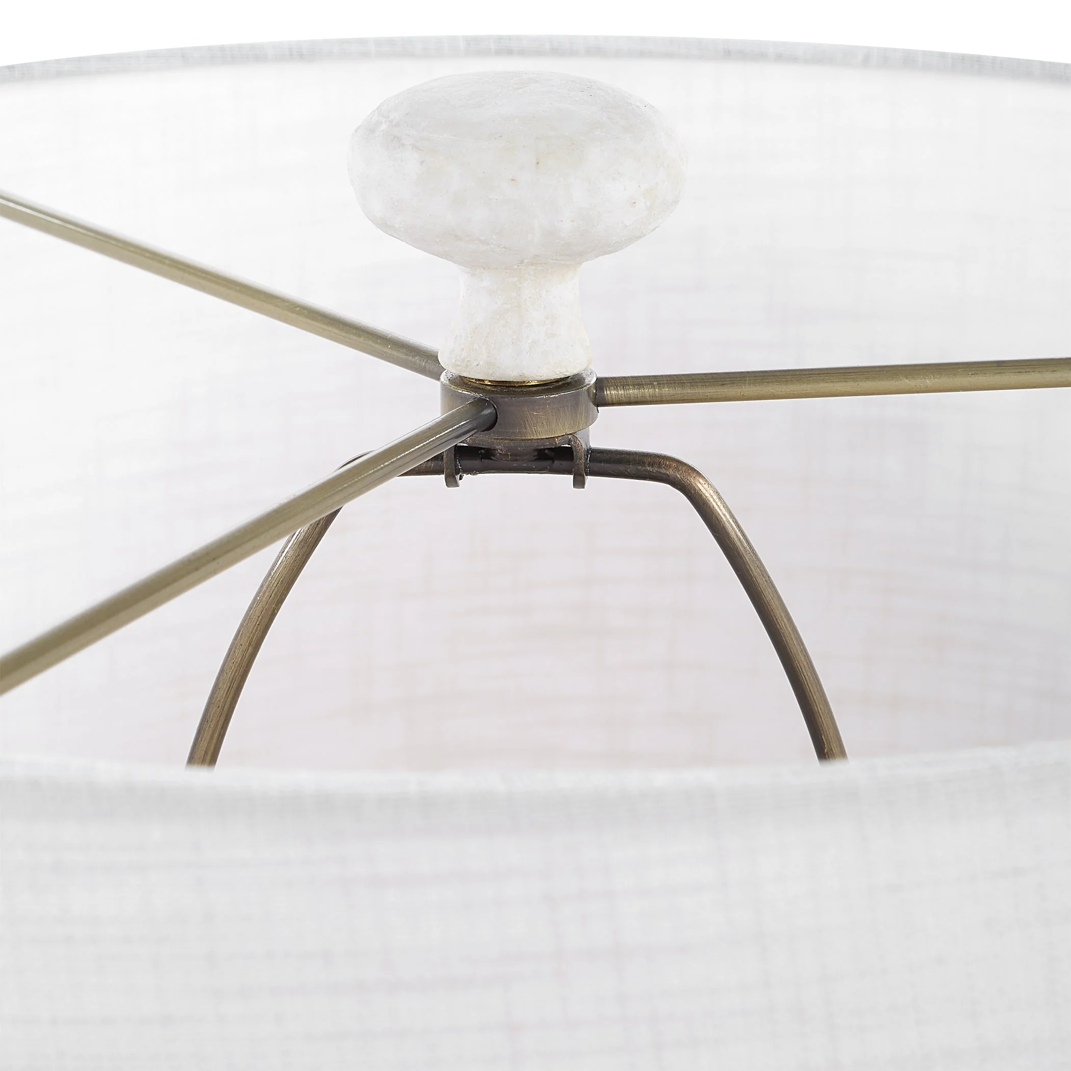 Uttermost Sonata Textured White Table Lamp - Image 7