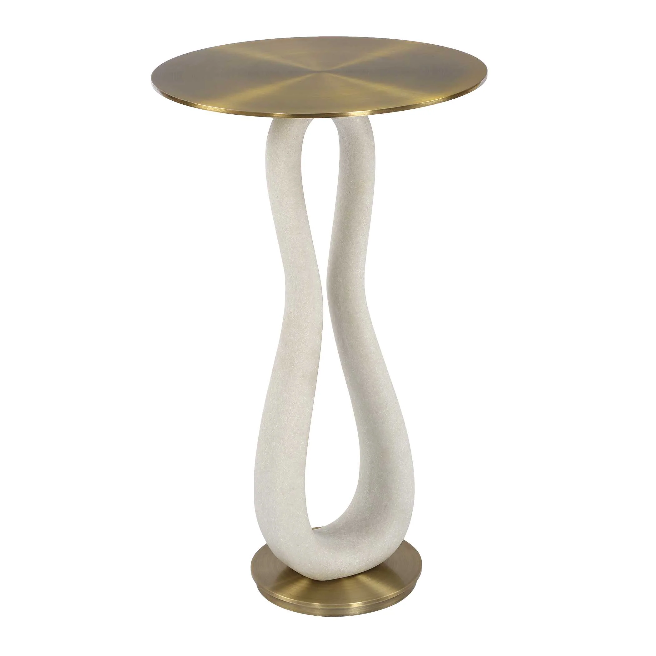 Uttermost Sonia Modern Brass Accent Table - Image 4
