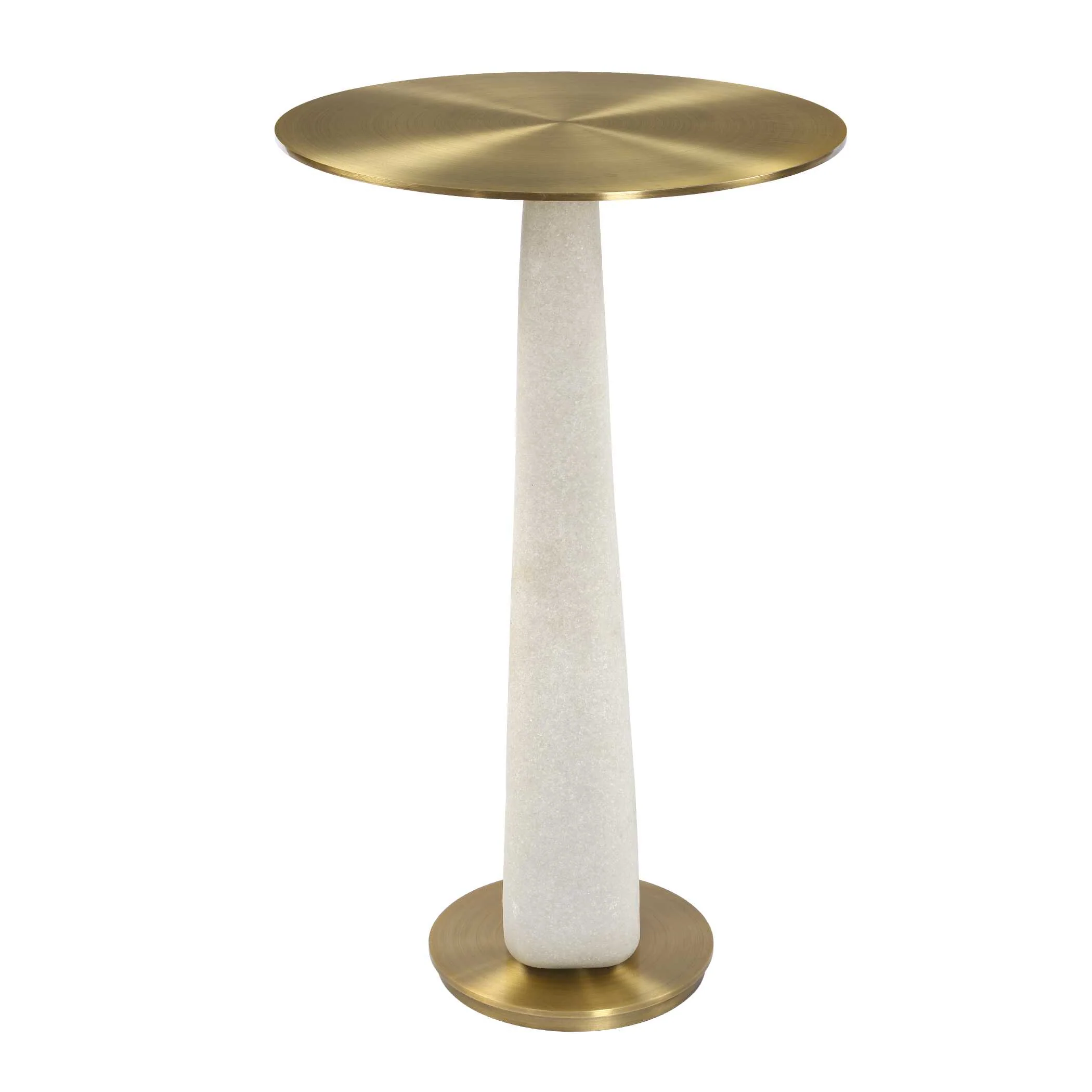 Uttermost Sonia Modern Brass Accent Table - Image 5