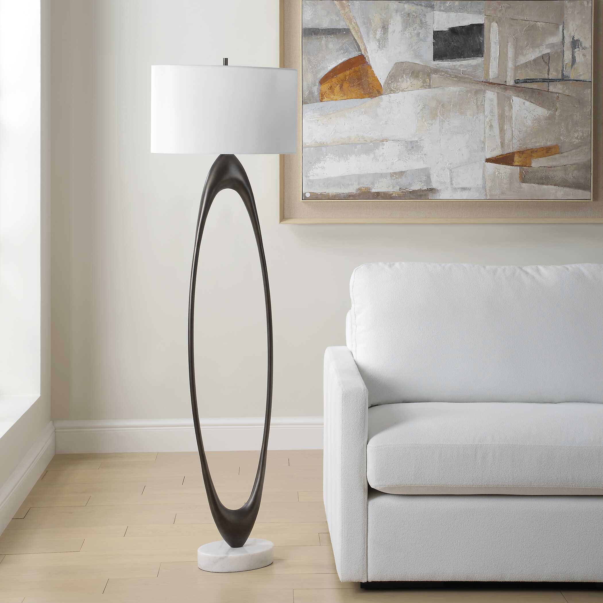 Uttermost Sonic Open Oval Floor Lamp - Image 5