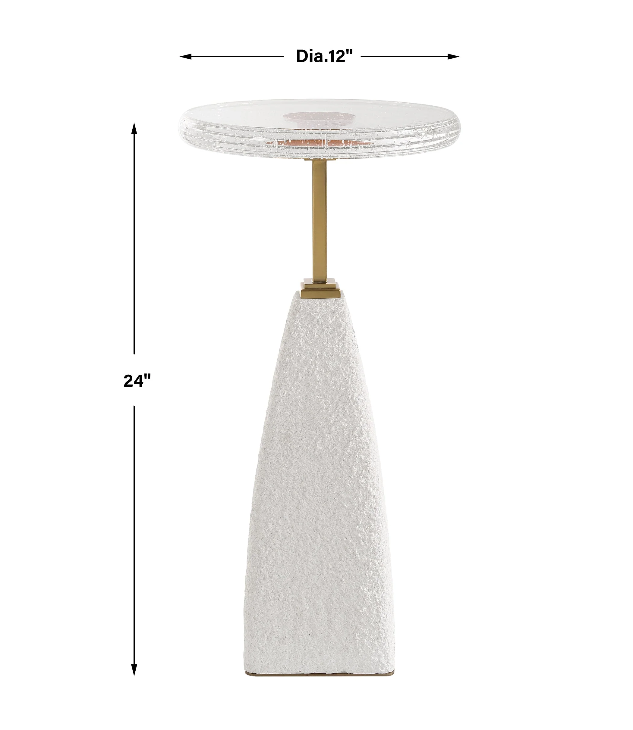 Uttermost Sora Glass Drink Table - Image 3