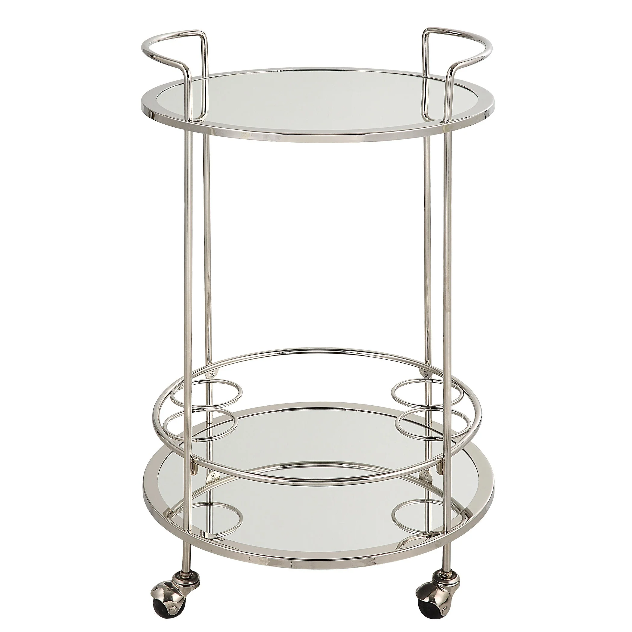 Uttermost Spritz Chrome Bar Cart - CLOSEOUT