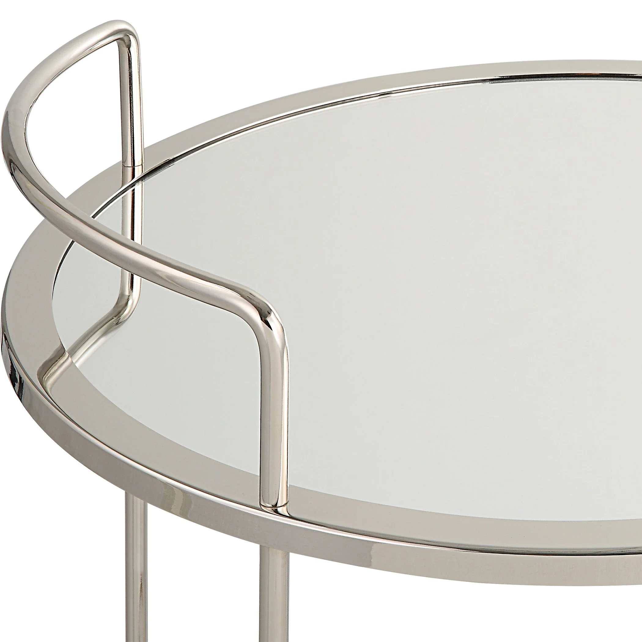 Uttermost Spritz Chrome Bar Cart - CLOSEOUT - Image 6