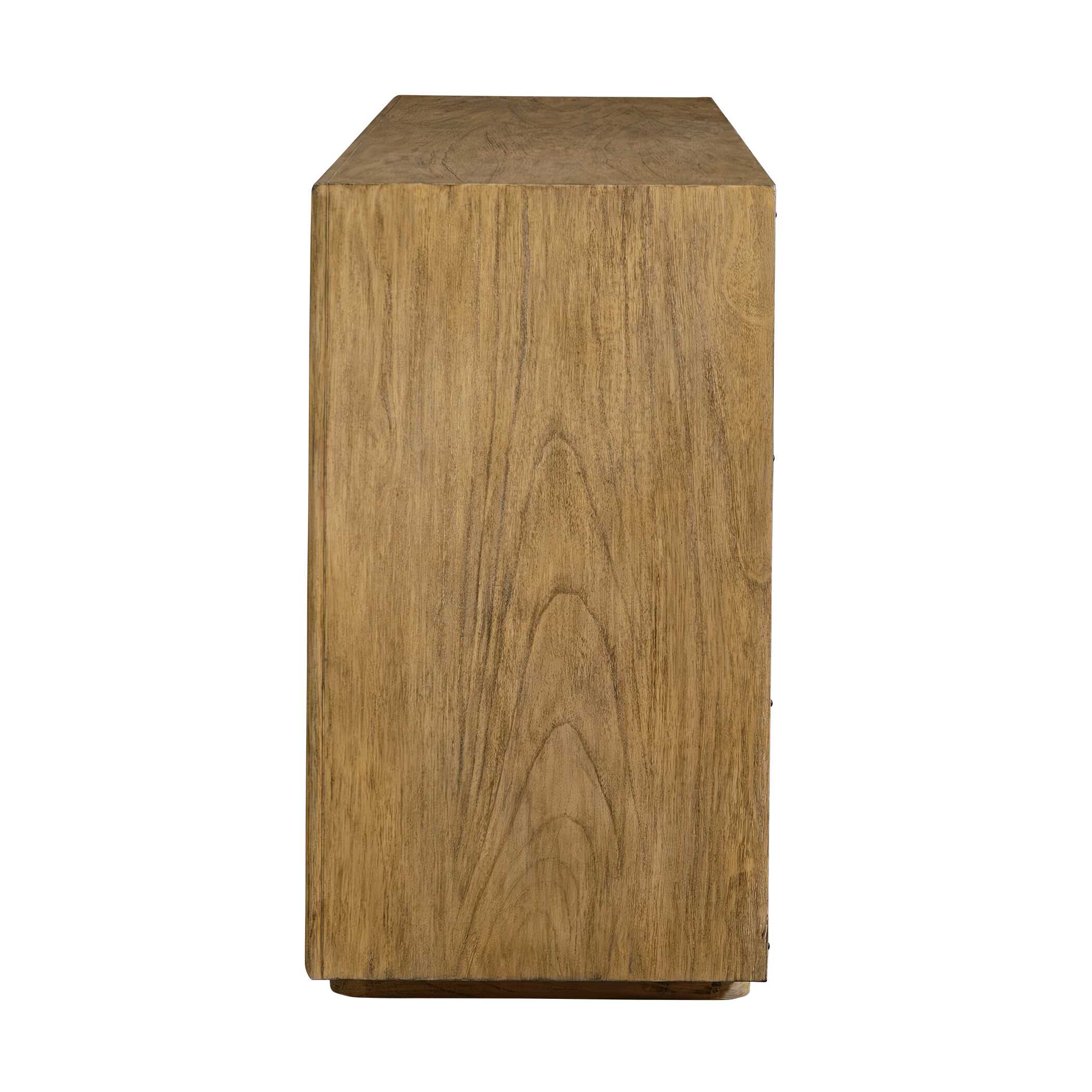 Uttermost Stevenson Natural Wood 4 Door Cabinet - Image 4