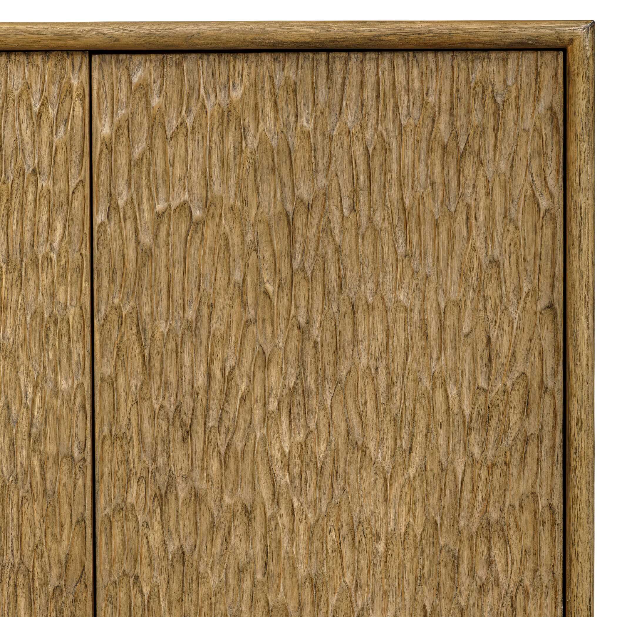 Uttermost Stevenson Natural Wood 4 Door Cabinet - Image 8