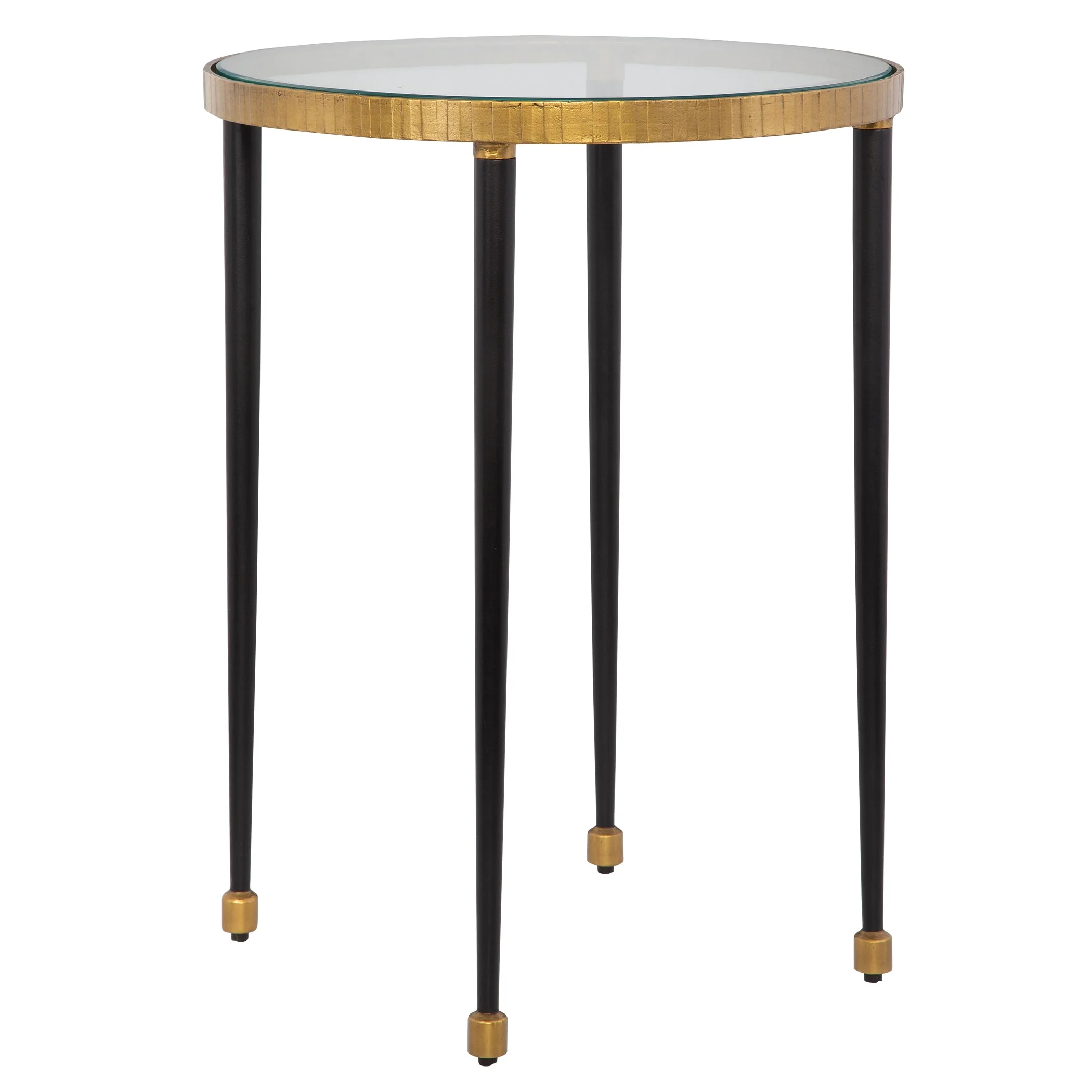 Uttermost Stiletto Antique Gold Side Table - Image 3