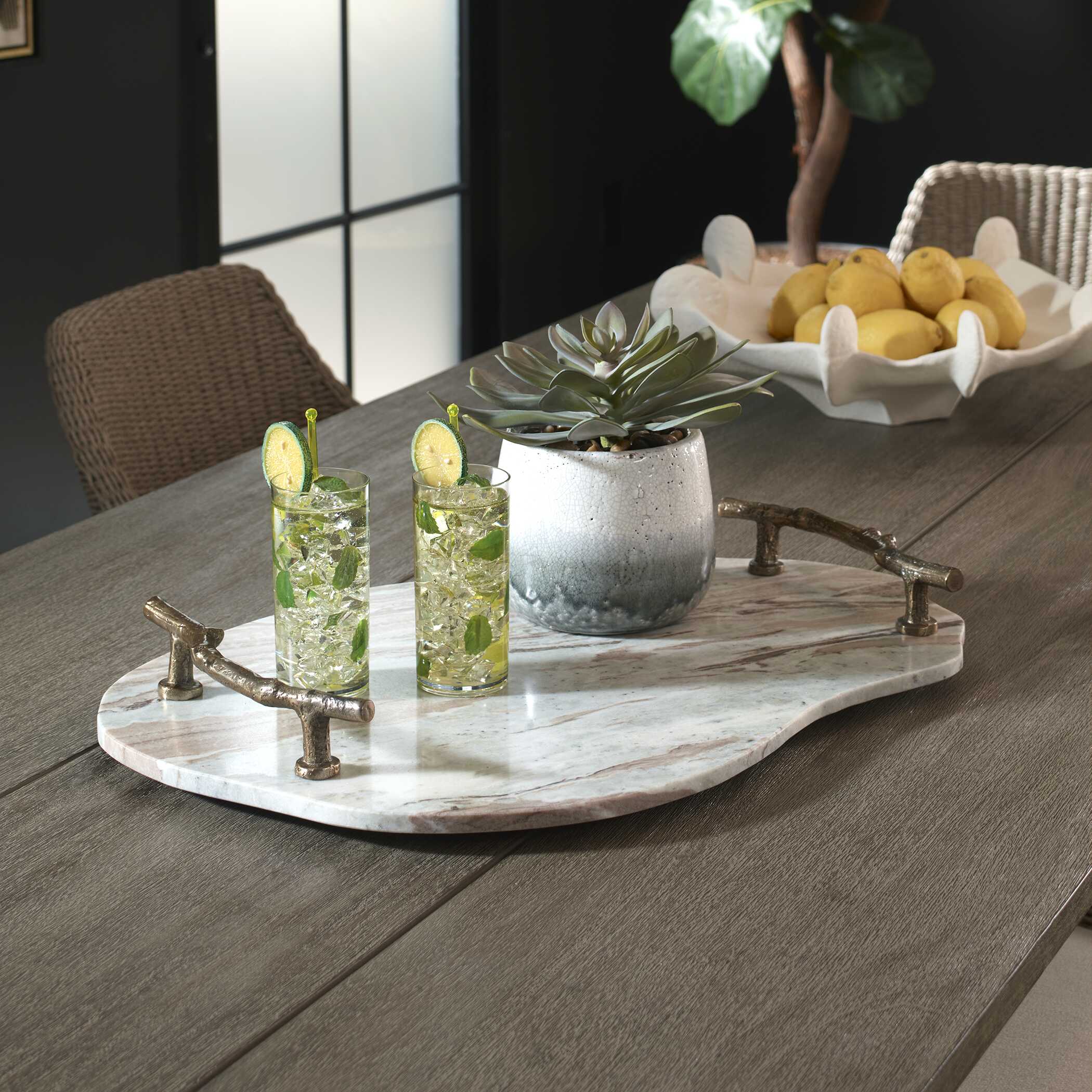 Uttermost Stone And Twig Indoor-Outdoor Tray - Image 2