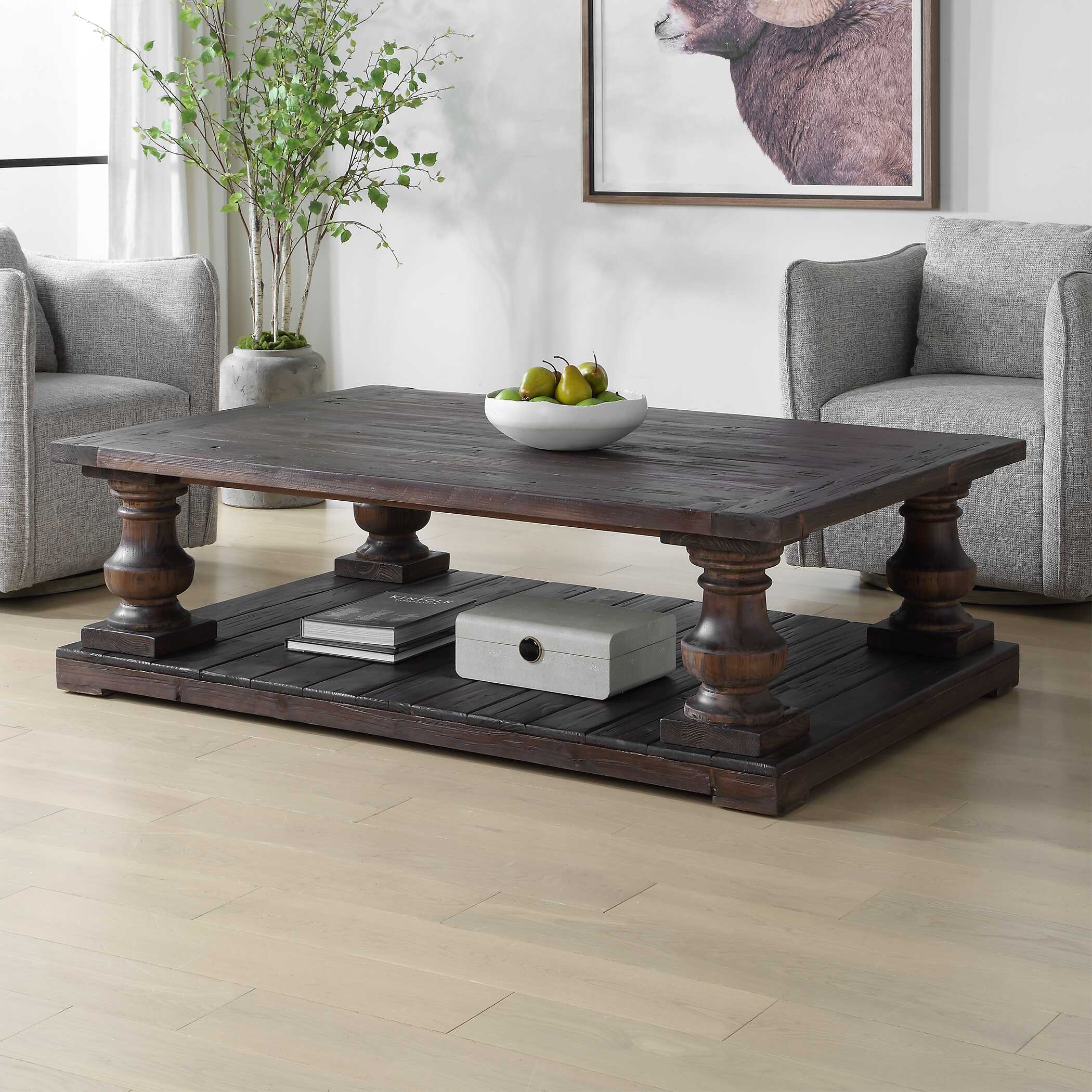 Uttermost Stratford Walnut Coffee Table - Image 4