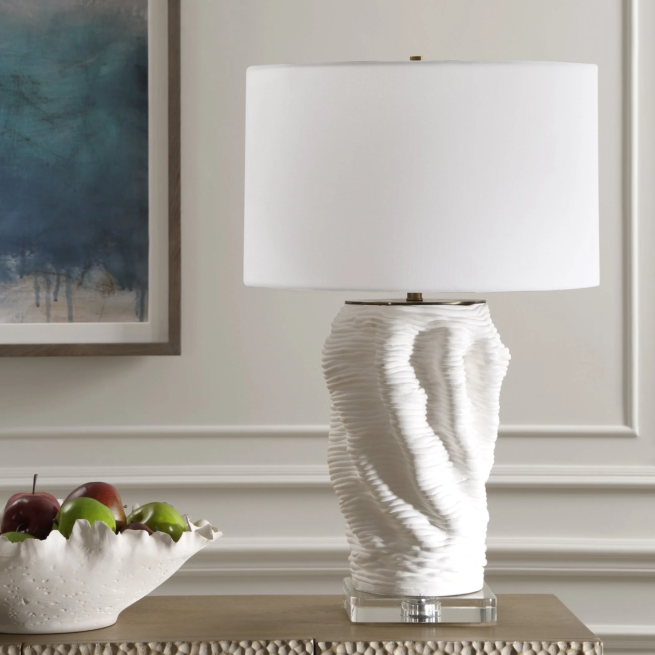 Uttermost Stratified White Table Lamp - Image 4