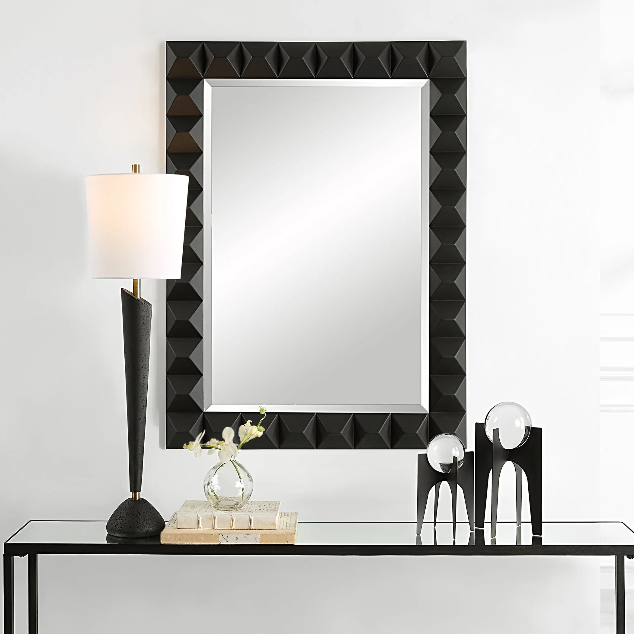 Uttermost Studded Black Mirror - Image 2