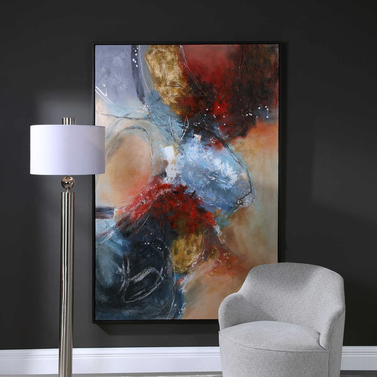 Uttermost Summer Sunset Hand Painted Canvas