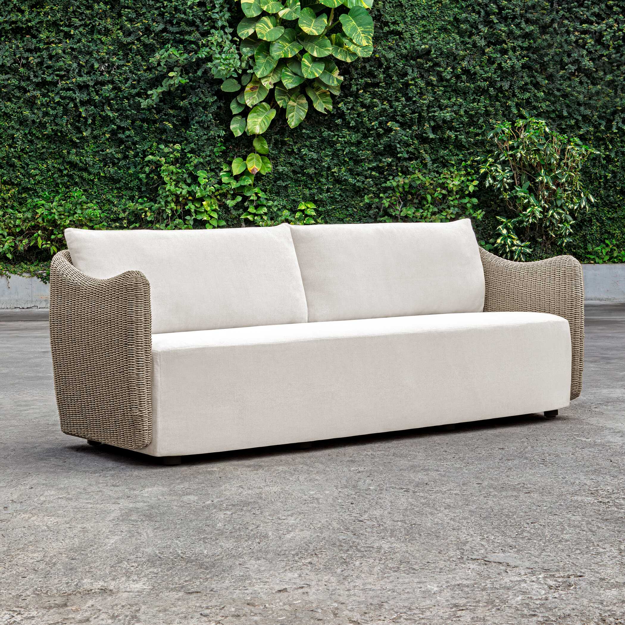 Uttermost Sunset Wicker Outdoor Sofa - Image 4