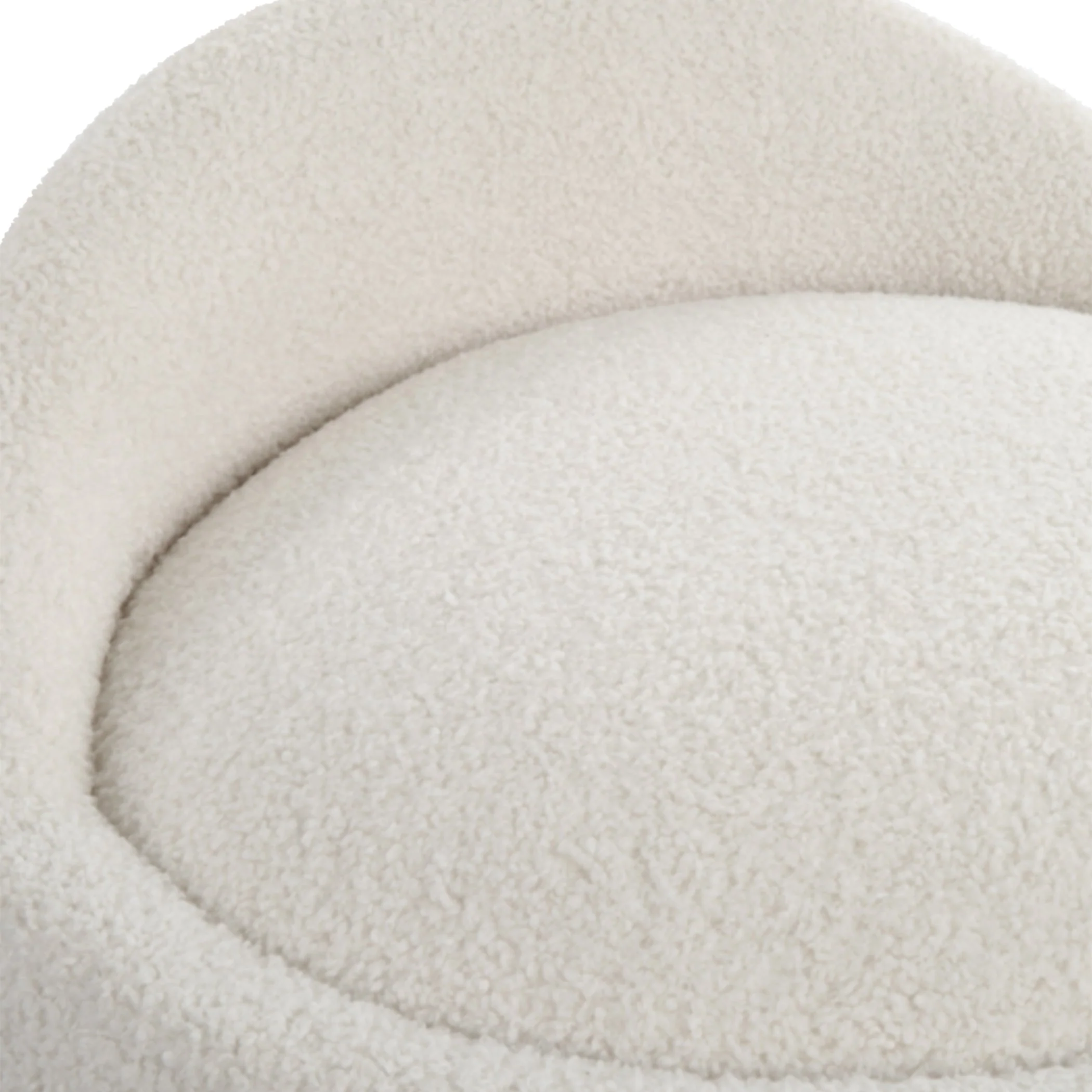 Uttermost Swirl Swivel Sheepskin Ottoman - Image 8