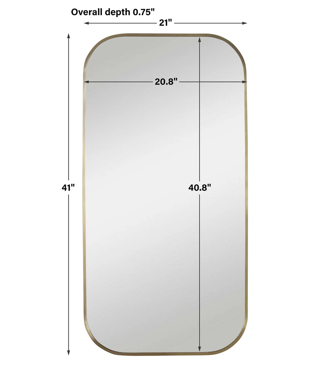 Uttermost Taft Brass Mirror - Image 4